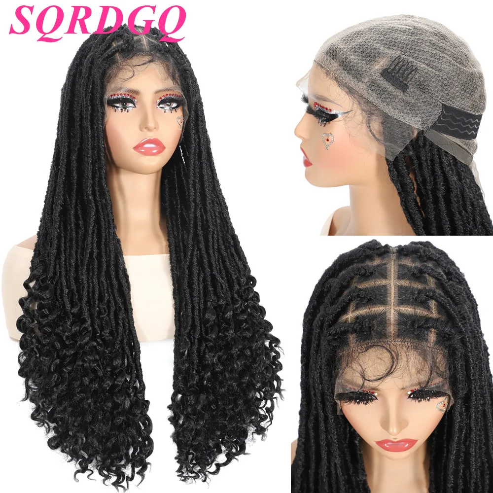 SQRDGQ Synthetic Hair Full Lace Wigs on Clearance Sale Long Braided Wigs Glueless Box Braids Woman Wigs Ombre Black Wig Woman
SQRDGQ Synthetic Hair Full Lace Wigs on Clearance Sale Long Braided Wigs Glueless Box Braids Woman Wigs Ombre Black Wig Woman