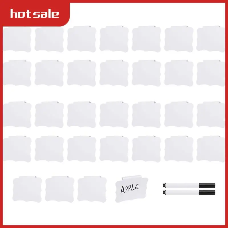 A57M-32 Pieces Basket Labels Clips And Pens Set, Includes 32 Pieces Kitchen Clip Label Holder And 2 Pieces Chalk
A57M-32 Pieces Basket Labels Clips And Pens Set, Includes 32 Pieces Kitchen Clip Label Holder And 2 Pieces Chalk