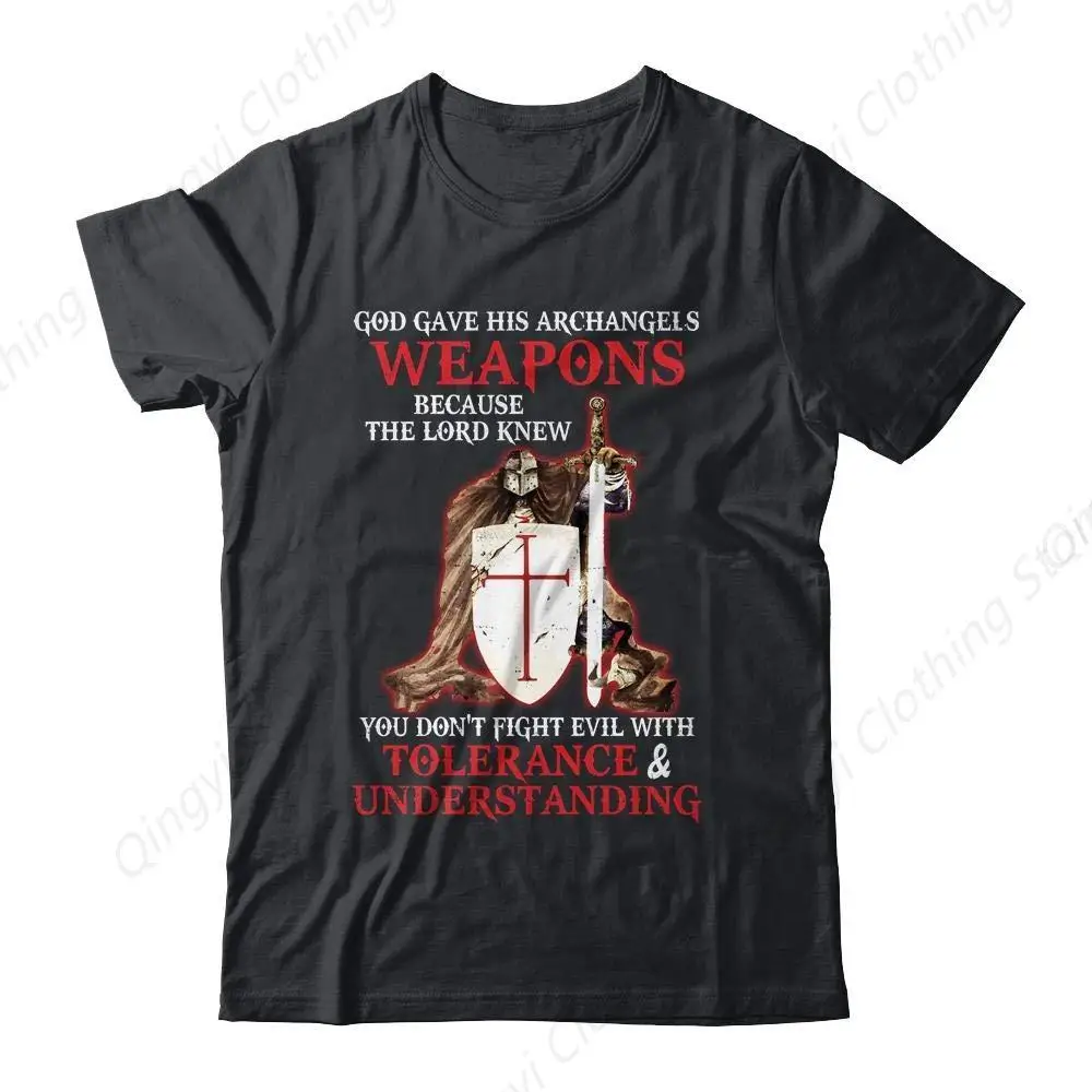 God Gave His Archangels Weapons Christian Knight Templar T-Shirt
God Gave His Archangels Weapons Christian Knight Templar T-Shirt