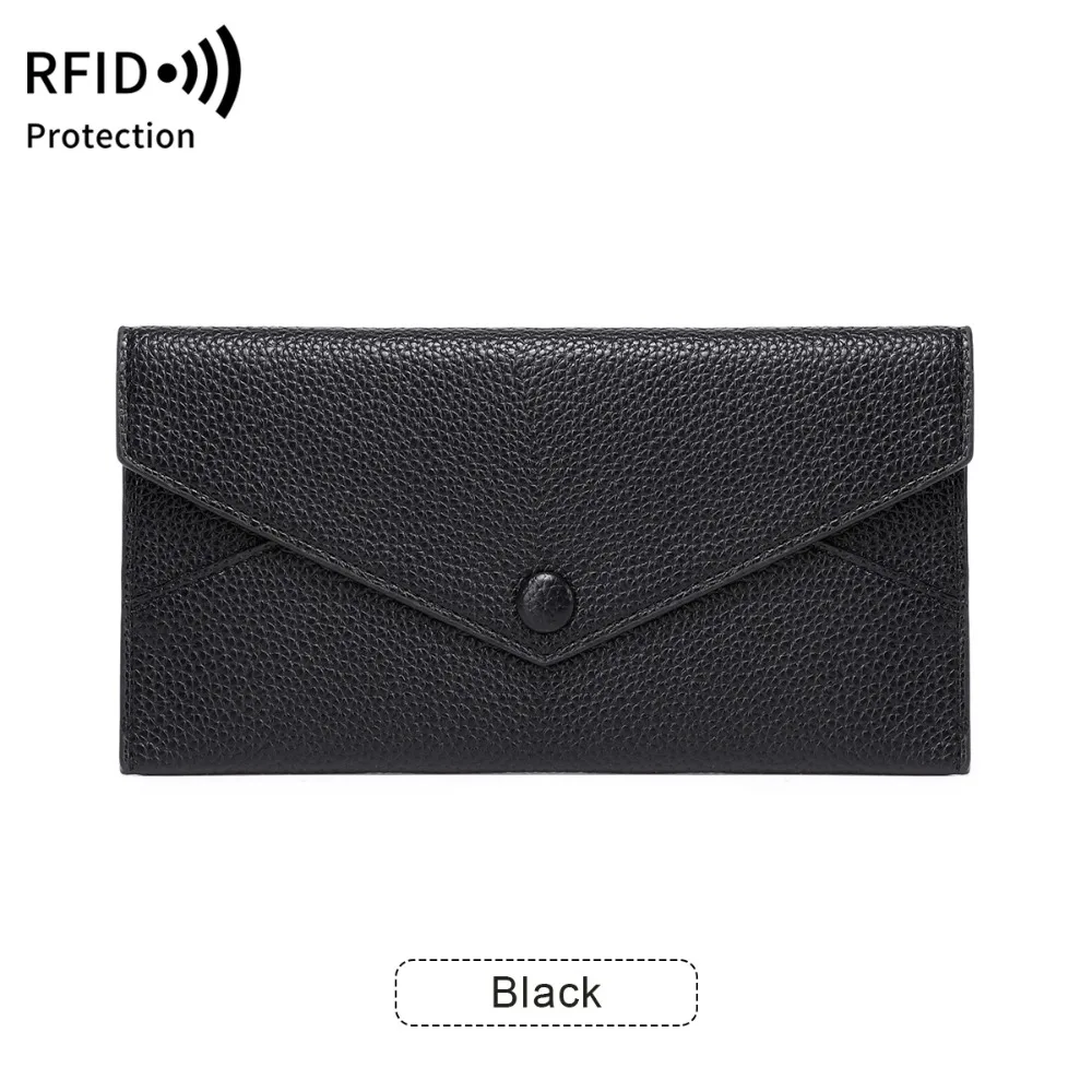 Элегантный женский кошелек-клатч RFID из кожи с узором «личи», большой вместимости, с множеством отделений для карт и монет
Элегантный женский кошелек-клатч RFID из кожи с узором «личи», большой вместимости, с множеством отделений для карт и монет