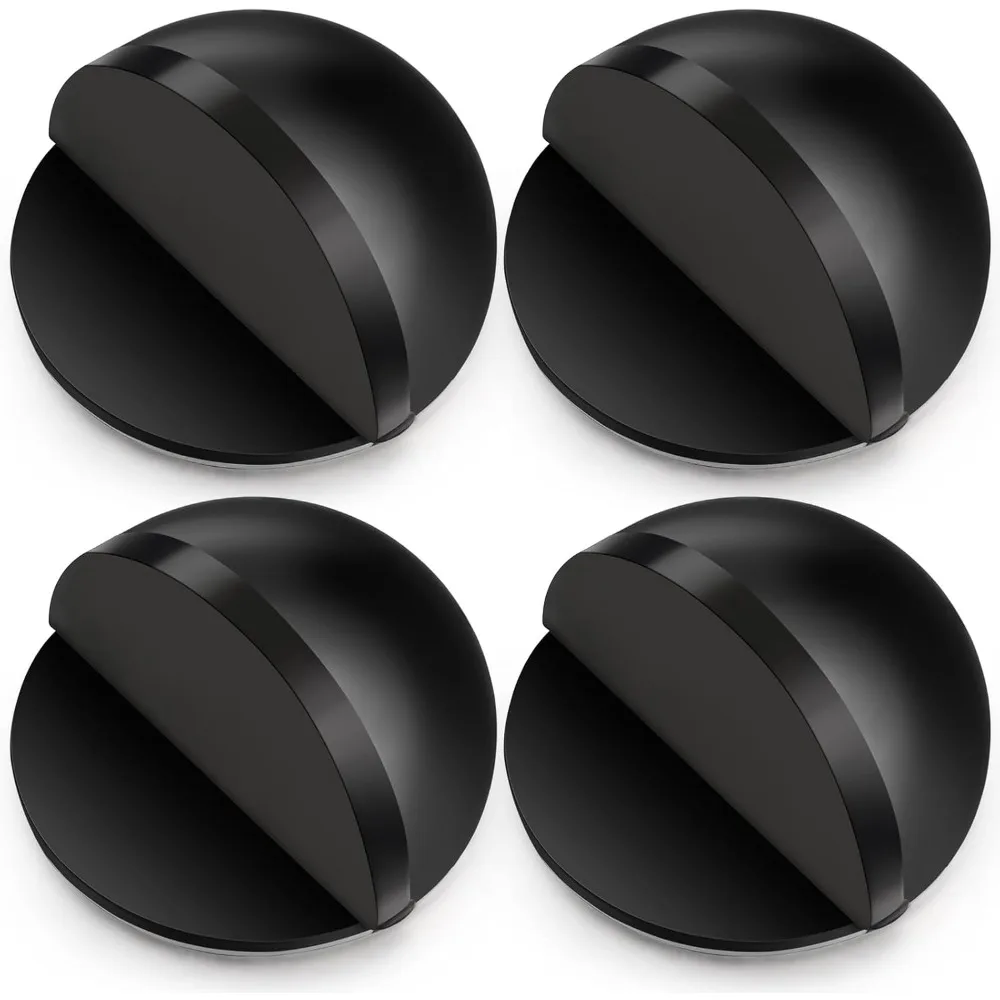 4 Pcs Self Adhesive Door Stoppers, Stainless Steel Floor Door Stop Wall Protector, Half Dome Floor Gate Stopper for Living Room, Bedroom, Bathroom, Office (Black)
4 Pcs Self Adhesive Door Stoppers, Stainless Steel Floor Door Stop Wall Protector, Half Dome Floor Gate Stopper for Living Room, Bedroom, Bathroom, Office (Black)