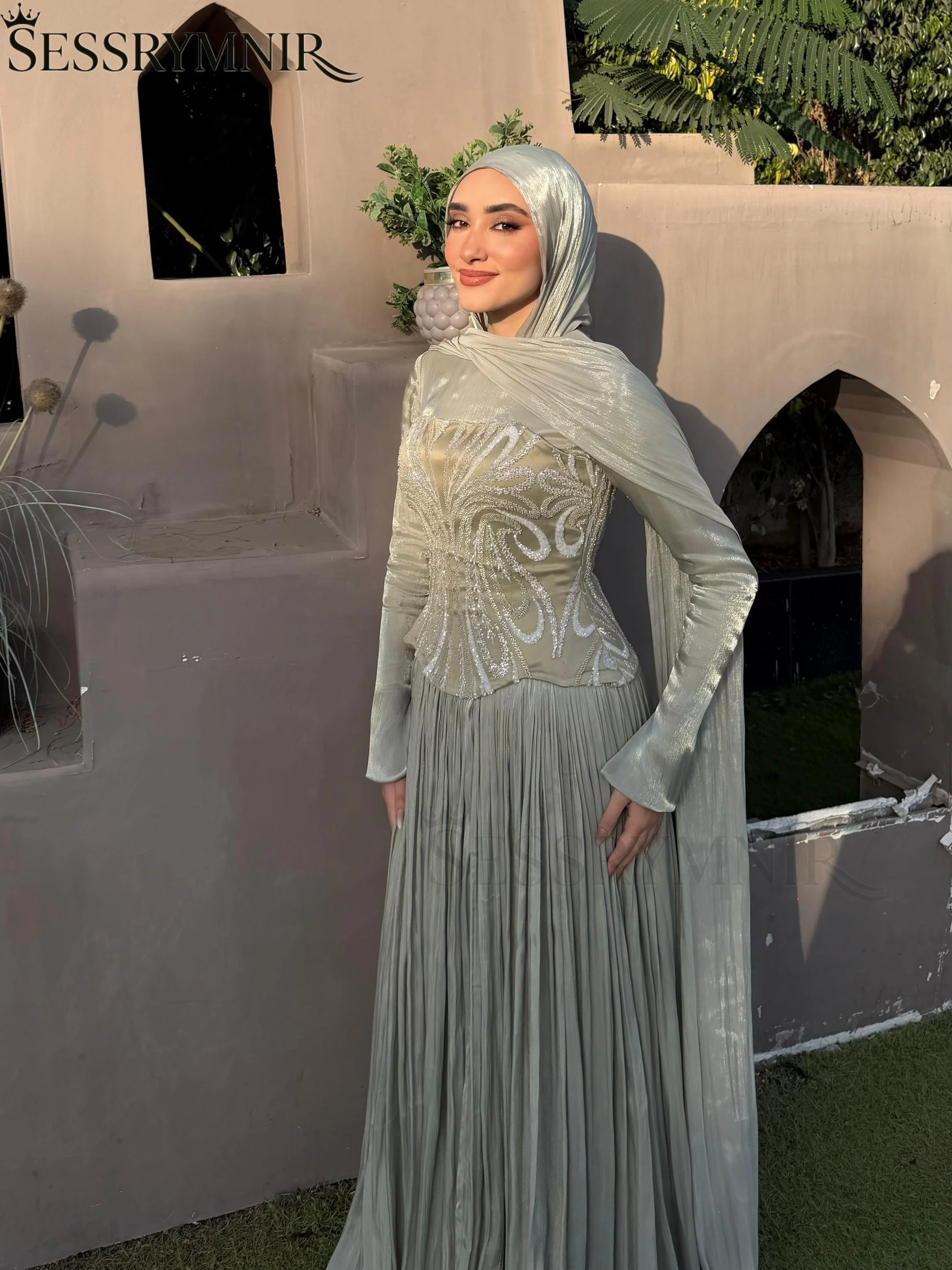 SESSRYMNIR Women'S Wedding Party Attire Customize Scoop Neckline A-Line Evening Dresses Long Sleeves Floor-Length Women'S Formal
SESSRYMNIR Women'S Wedding Party Attire Customize Scoop Neckline A-Line Evening Dresses Long Sleeves Floor-Length Women'S Formal