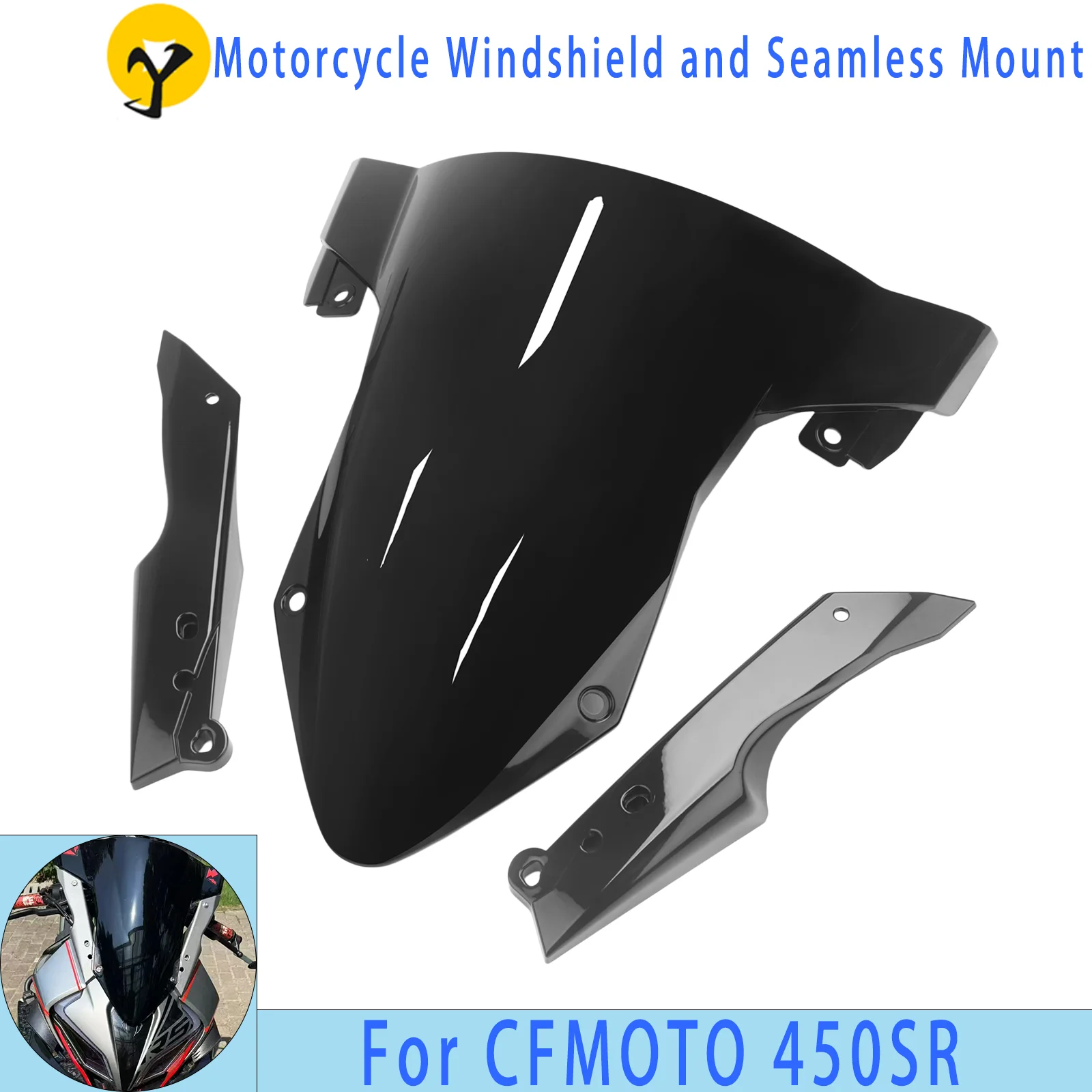 For CFMOTO 450SR 450SRS 2022 2023 2024 2025 2026 Sport Motorcycle Windshield Modifications Enhanced Airflow Performance
For CFMOTO 450SR 450SRS 2022 2023 2024 2025 2026 Sport Motorcycle Windshield Modifications Enhanced Airflow Performance