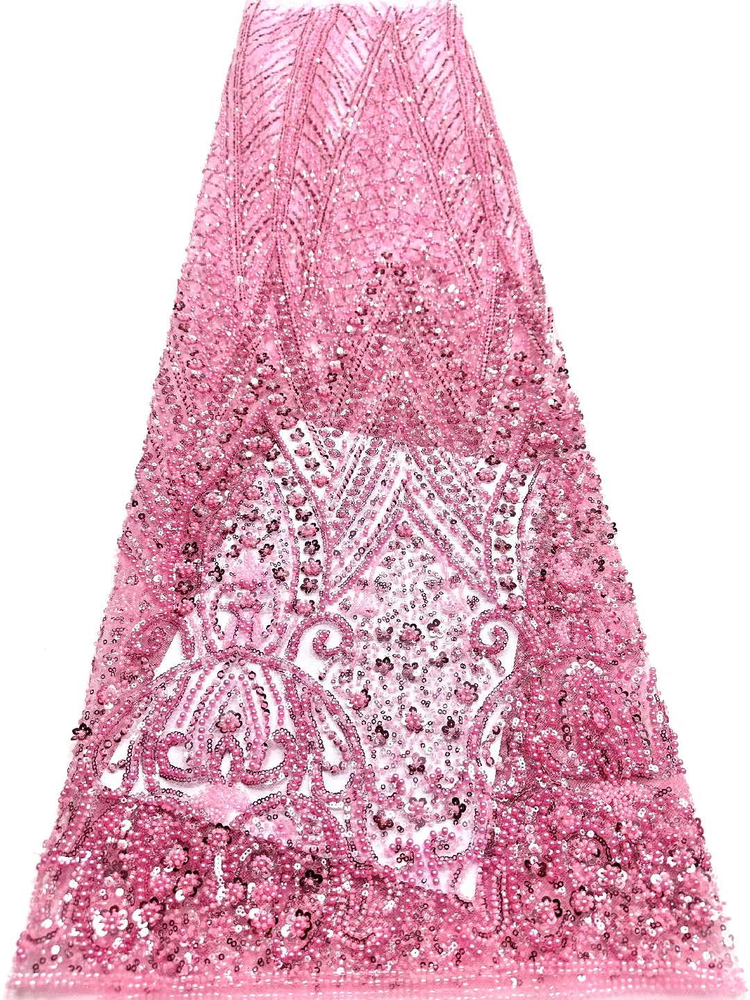 Pink Luxury African Tulle Beaded Lace Fabric 2026 High Quality Nigerian Sequins Lace French Tulle Fabric For Party Dresses Sew
Pink Luxury African Tulle Beaded Lace Fabric 2026 High Quality Nigerian Sequins Lace French Tulle Fabric For Party Dresses Sew