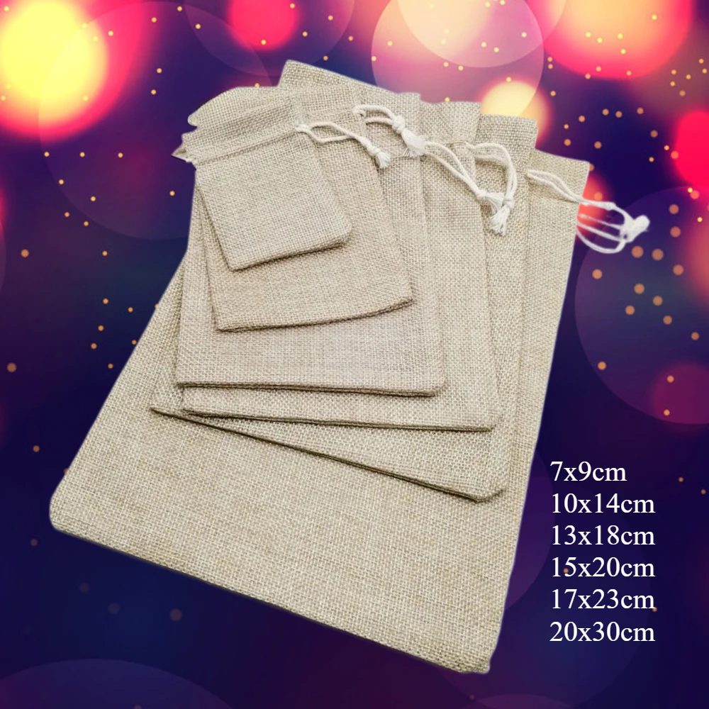 100pcs Mini Jute Gift Bag Wedding Christmas Party Favors Holiday Sack Storage Burlap Drawstring Pouch Candy Sachet Women Supply
100pcs Mini Jute Gift Bag Wedding Christmas Party Favors Holiday Sack Storage Burlap Drawstring Pouch Candy Sachet Women Supply