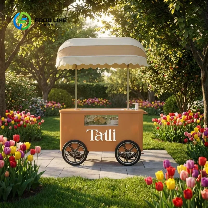 Custom Mobile Ice Cream Serving Cart with Durable Construction Portable Ice Cream Display Cart for Party Wedding Event
Custom Mobile Ice Cream Serving Cart with Durable Construction Portable Ice Cream Display Cart for Party Wedding Event