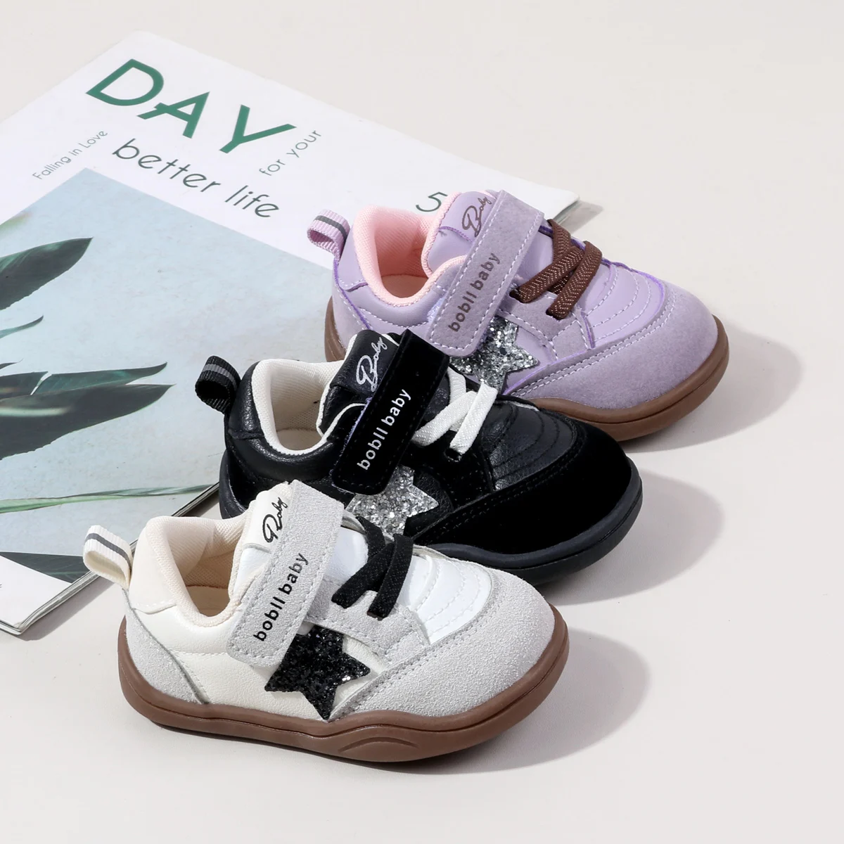 2025 Fashion Deisgn Baby Unisex First Walking Indoor Outdoor Sneakers With Glitter Star Decor Non-slip For 0-2Y Boys And Girls
2025 Fashion Deisgn Baby Unisex First Walking Indoor Outdoor Sneakers With Glitter Star Decor Non-slip For 0-2Y Boys And Girls