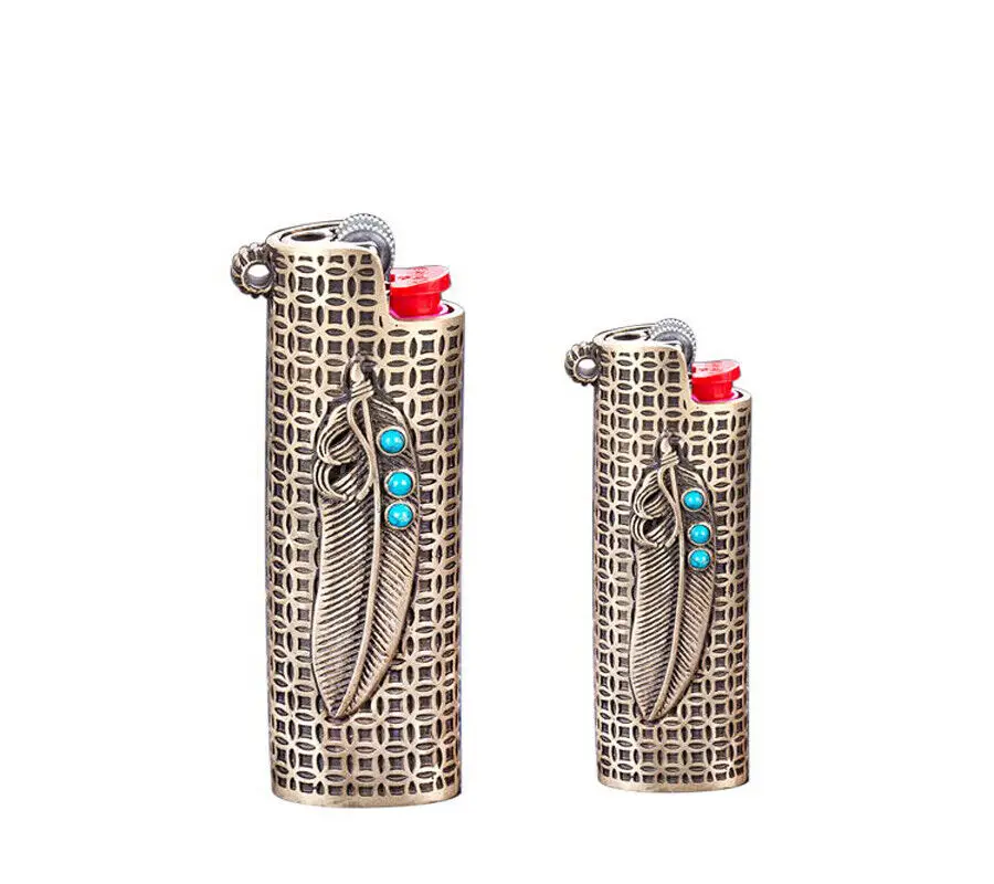 1pc Brass Lighter Case Cover Holder Shell Fits Bic Lighter J3 J5 Lighter Sleeve
1pc Brass Lighter Case Cover Holder Shell Fits Bic Lighter J3 J5 Lighter Sleeve