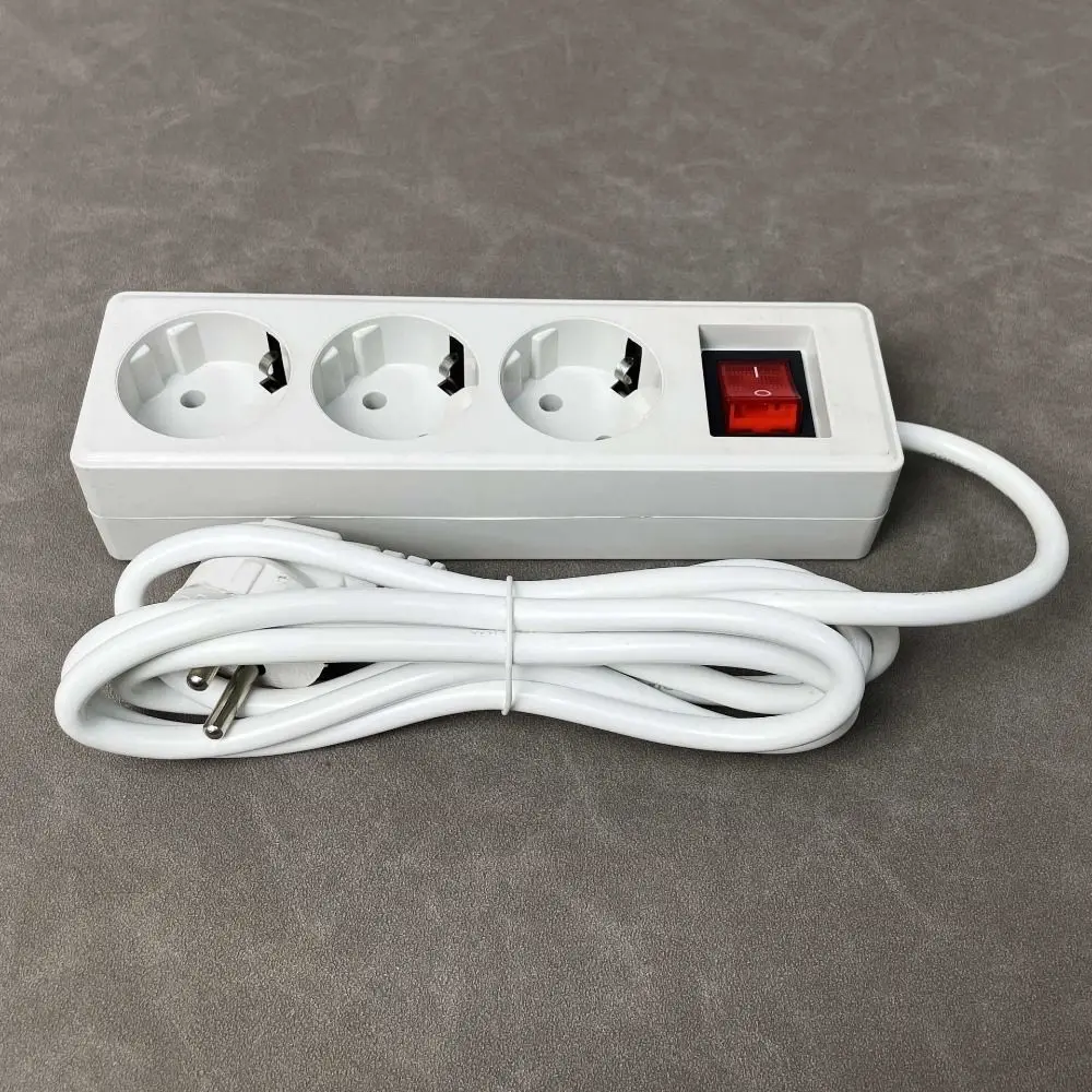 PVC AC Outlet Multiple Sockets 3/4/5 AC Outlet European Standard Electrical Charging Adapter 2m Extension Cord Surge Protector
PVC AC Outlet Multiple Sockets 3/4/5 AC Outlet European Standard Electrical Charging Adapter 2m Extension Cord Surge Protector
