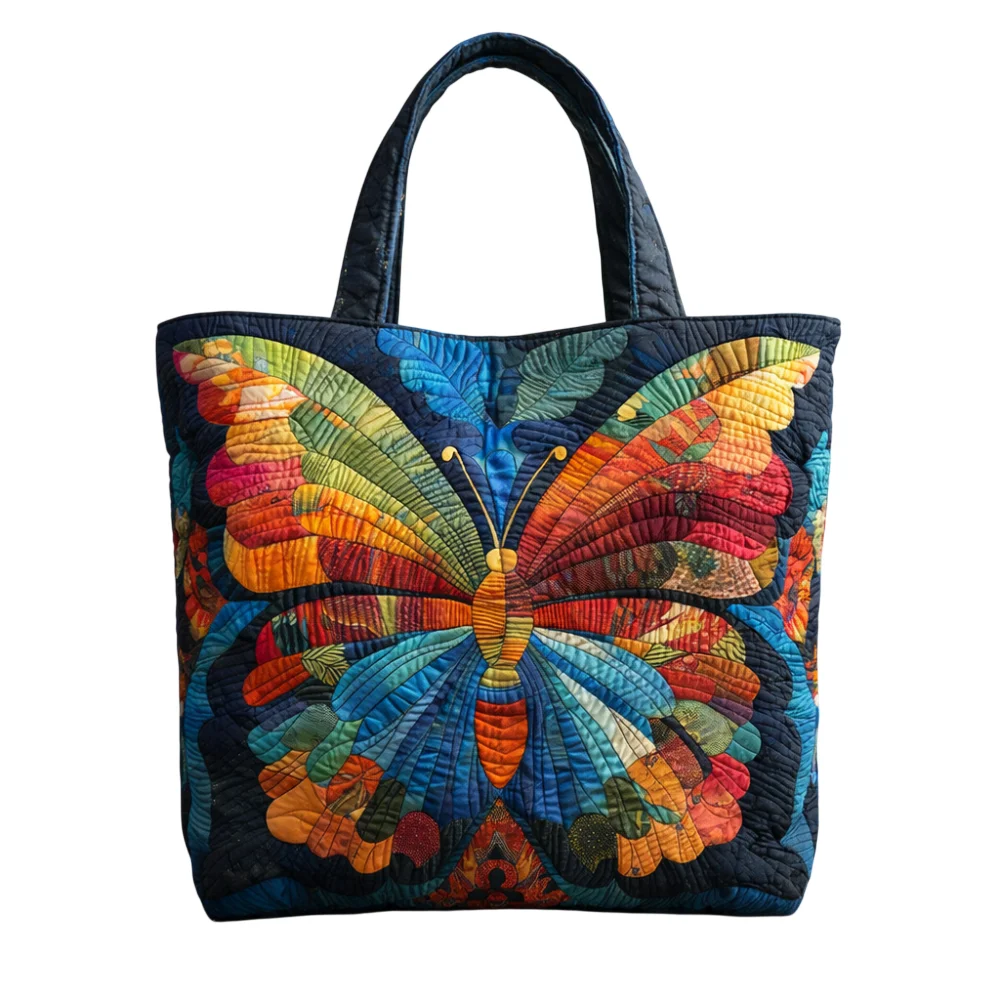 Vibrant Butterfly Patchwork Quilted Tote Bag Large Reusable Casual Shoulder Bag for Work Shopping Travel Daily Errands
Vibrant Butterfly Patchwork Quilted Tote Bag Large Reusable Casual Shoulder Bag for Work Shopping Travel Daily Errands