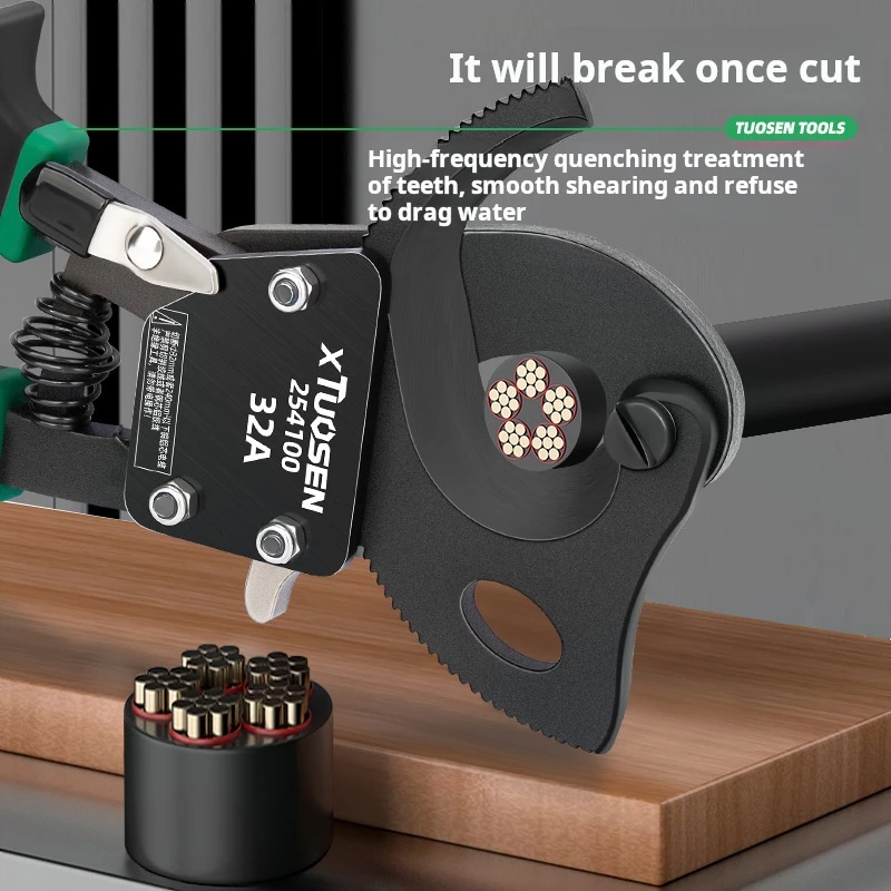 Gear cable special scissors Cable cutters ratchet cable scissors Copper and aluminum cable cutters Labor-saving tools
Gear cable special scissors Cable cutters ratchet cable scissors Copper and aluminum cable cutters Labor-saving tools