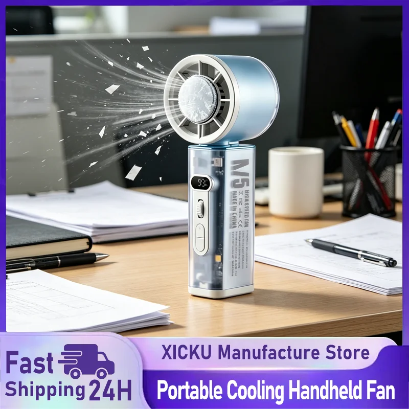 Automatic Head Shaking Handheld Fan USB Rechargeable 3-Speed For Home Office Outdoor Desktop Summer Cooling Accessory Daily Use
Automatic Head Shaking Handheld Fan USB Rechargeable 3-Speed For Home Office Outdoor Desktop Summer Cooling Accessory Daily Use