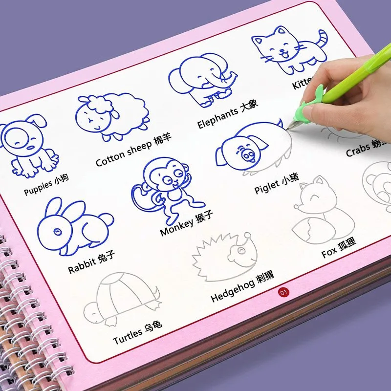 Custom Groove Drawing Book Coloring Book Drawing Book Pen Control Training Copybook Tracing Enlightenment Doodle Kindergarten
Custom Groove Drawing Book Coloring Book Drawing Book Pen Control Training Copybook Tracing Enlightenment Doodle Kindergarten