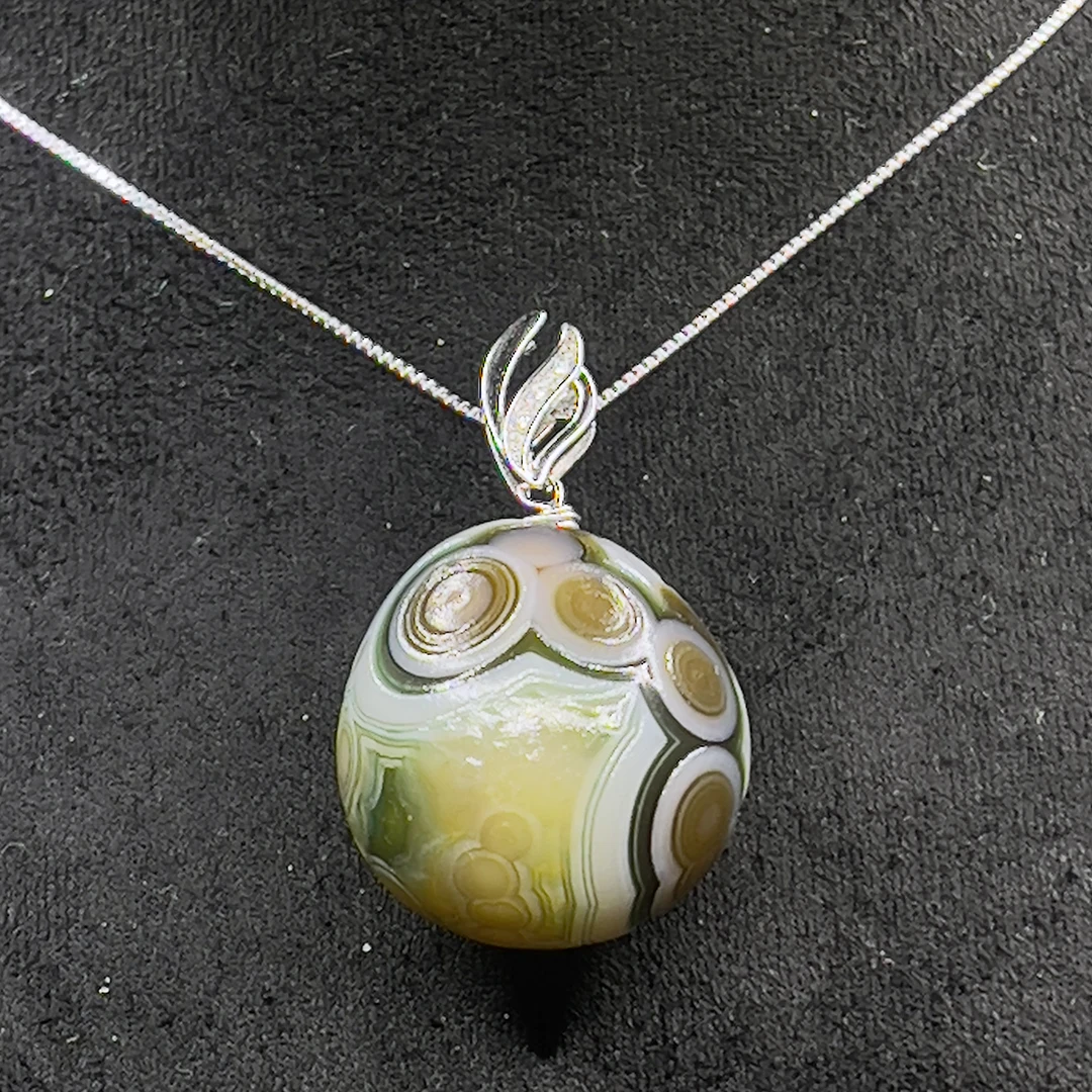 Natural Agate Stone Necklace Pendant Colorful Flower Eye Agate Chain Necklace Women Precious Bead For Jewelry Necklace Men
Natural Agate Stone Necklace Pendant Colorful Flower Eye Agate Chain Necklace Women Precious Bead For Jewelry Necklace Men