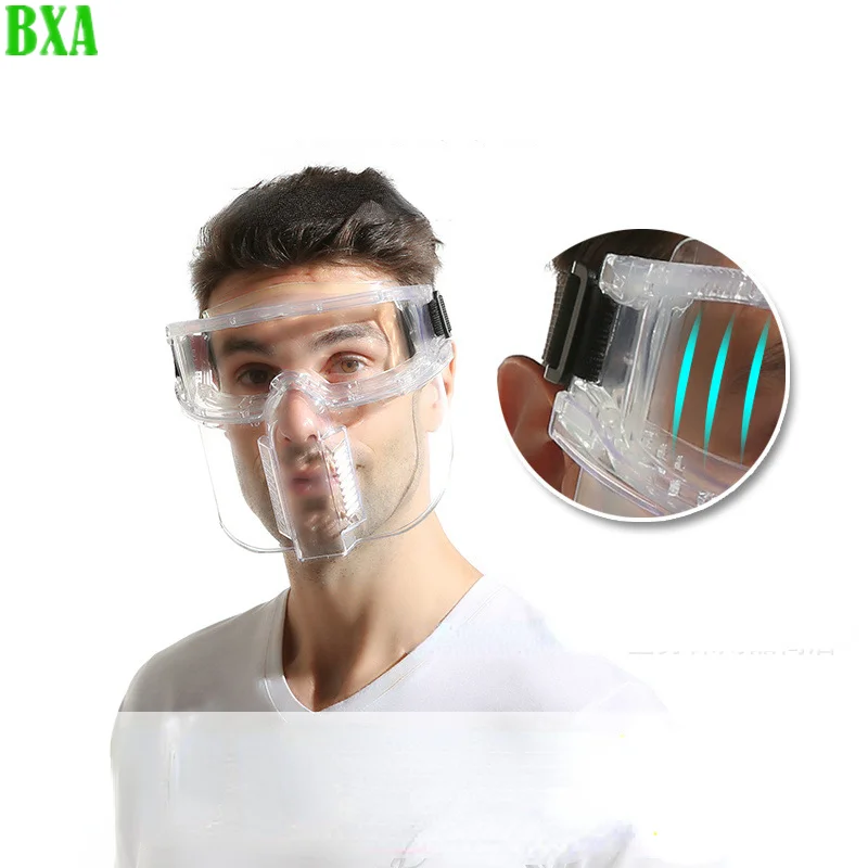 Protective Transparent Face Mask Goggles Anti-spray Dust Welding Face Shield Safety Dustproof Waterproof Glasses Detachable
Protective Transparent Face Mask Goggles Anti-spray Dust Welding Face Shield Safety Dustproof Waterproof Glasses Detachable