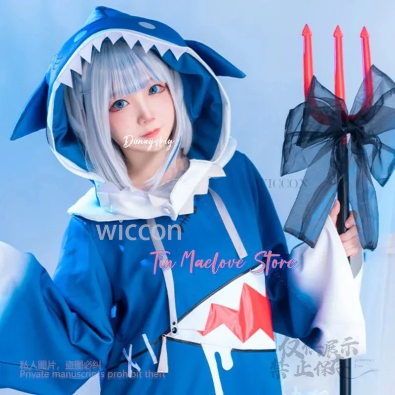 a7d@Holo live Youtuber Gawr Gura Cosplay Costume Shark Kawaii Blue Costume Wig Girls Anime Women Halloween Full Set Tail Custom 
a7d@Holo live Youtuber Gawr Gura Cosplay Costume Shark Kawaii Blue Costume Wig Girls Anime Women Halloween Full Set Tail Custom