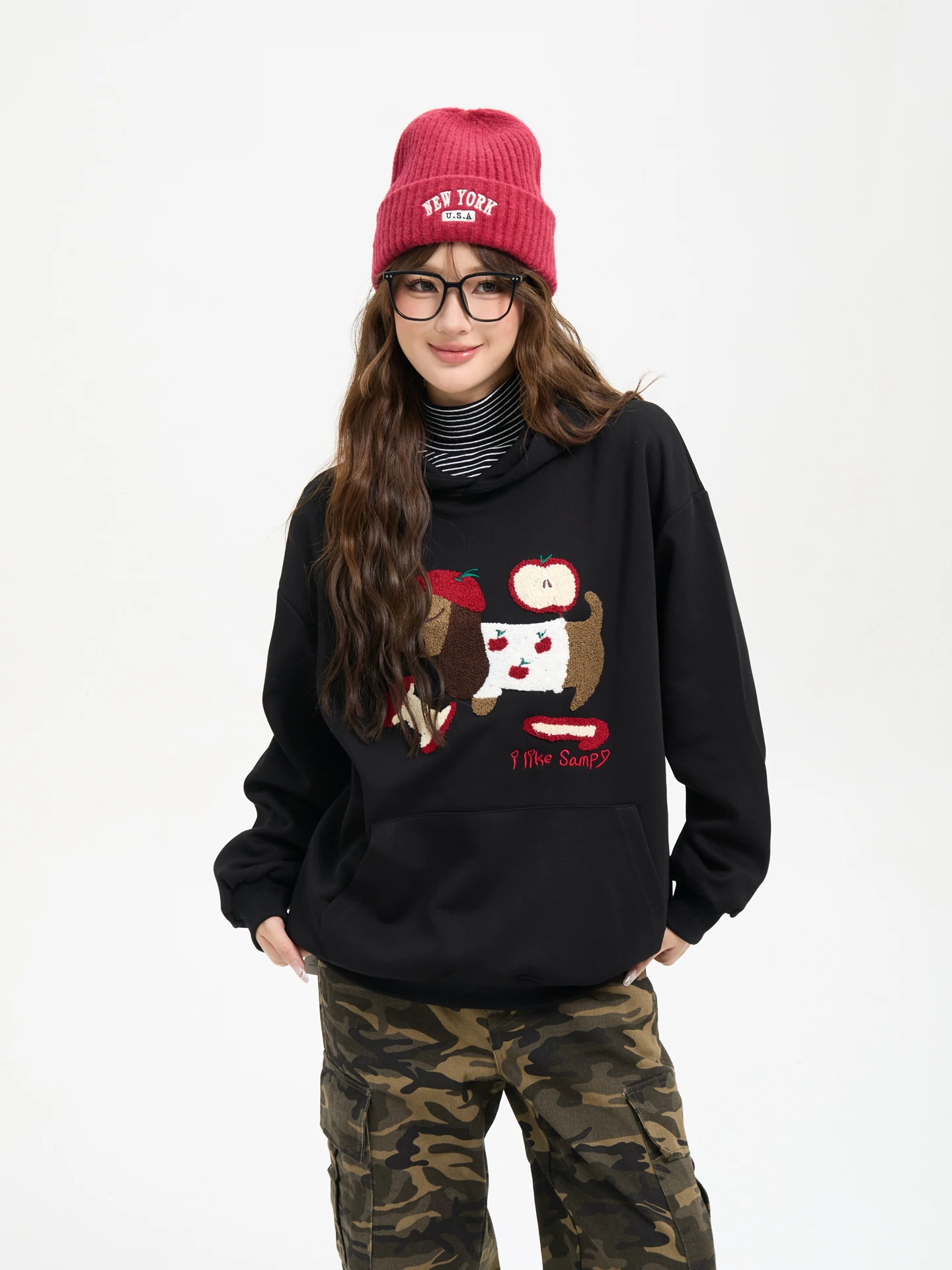 7KEEWEN Autumn American Retro Loose College Sle Fun Sausage Dog Towel Embroidery Hooded Sweatirt Women's Streetwear
7KEEWEN Autumn American Retro Loose College Sle Fun Sausage Dog Towel Embroidery Hooded Sweatirt Women's Streetwear