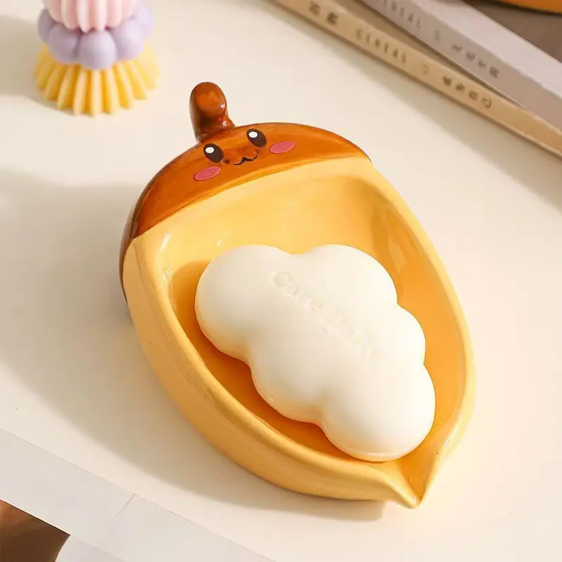 Ceramic Chestnut Soap Box, Household Bathroom Drain Box
Ceramic Chestnut Soap Box, Household Bathroom Drain Box