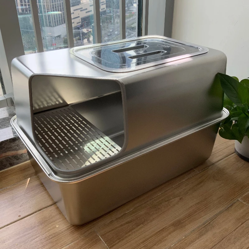 Cat Litter Box Cat Toilet Training Kit Stainless Steel Corridor Style Fully Enclosed Splash-proof Odor-resistant Corridor
Cat Litter Box Cat Toilet Training Kit Stainless Steel Corridor Style Fully Enclosed Splash-proof Odor-resistant Corridor