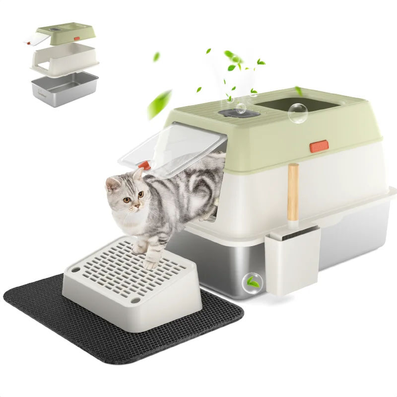 2025 New Cat Box Stainless Steel Plastic Washable Toilet
2025 New Cat Box Stainless Steel Plastic Washable Toilet