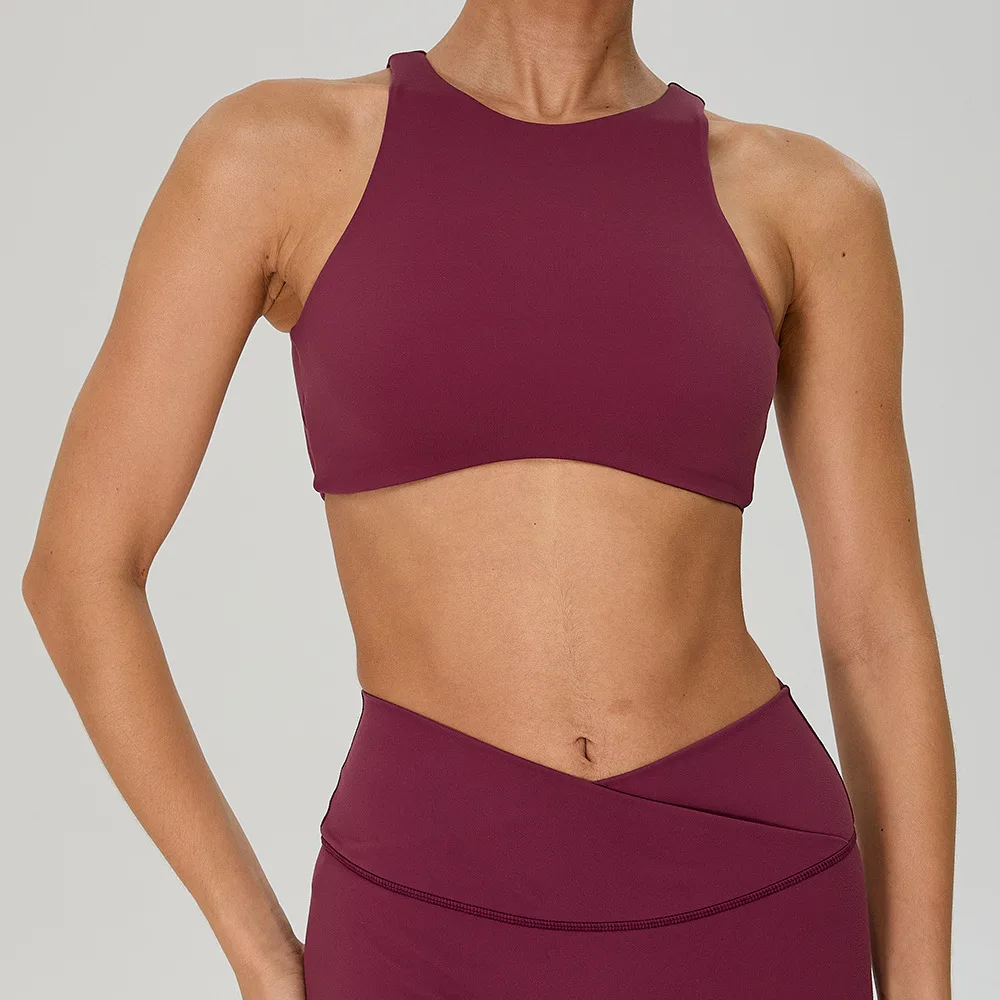 High neck sports bra for women yoga sports backless bra for gym breathable quick-drying sports sleeveless vest with chest pad
High neck sports bra for women yoga sports backless bra for gym breathable quick-drying sports sleeveless vest with chest pad