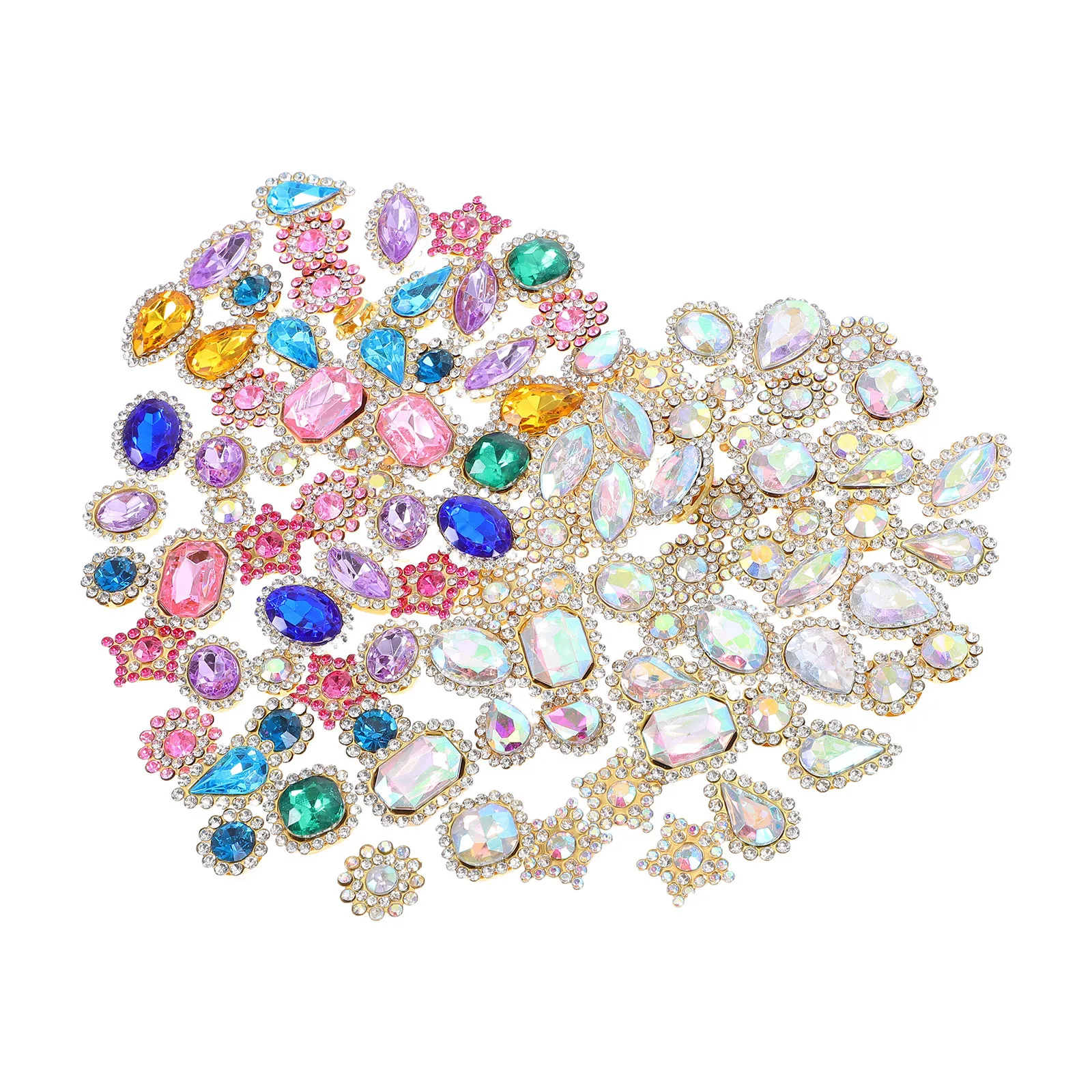 100Pcs Rhinestones for DIY Clothes Accessories Hand Sewing Hair Clip Materials Craft Decor Flower Shape Sparkling Garment
100Pcs Rhinestones for DIY Clothes Accessories Hand Sewing Hair Clip Materials Craft Decor Flower Shape Sparkling Garment
