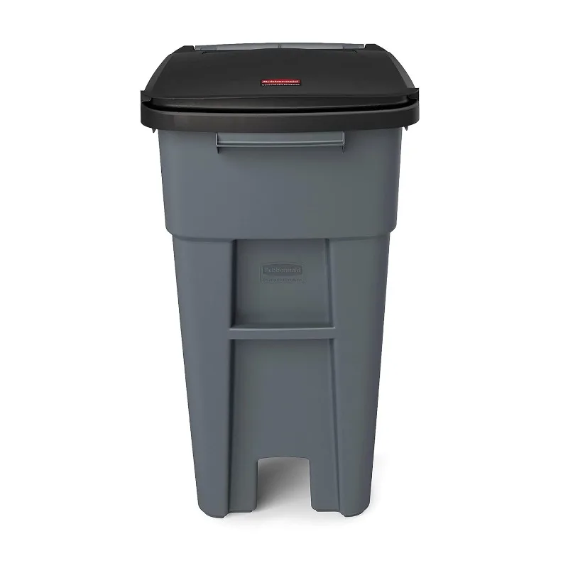 Products Brute Rollout Trash/Garbage Can/Bin with Wheels, 32 GAL, Gray, for Restaurants
Products Brute Rollout Trash/Garbage Can/Bin with Wheels, 32 GAL, Gray, for Restaurants