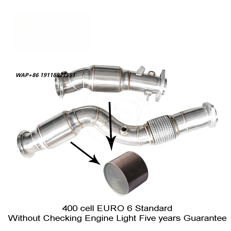Catted Downpipe for S58 G80 G82 M3 M4 2020+ With Flexpipe EURO 6 Standard Without Checking Engine Light Five Years Guarantee
Catted Downpipe for S58 G80 G82 M3 M4 2020+ With Flexpipe EURO 6 Standard Without Checking Engine Light Five Years Guarantee