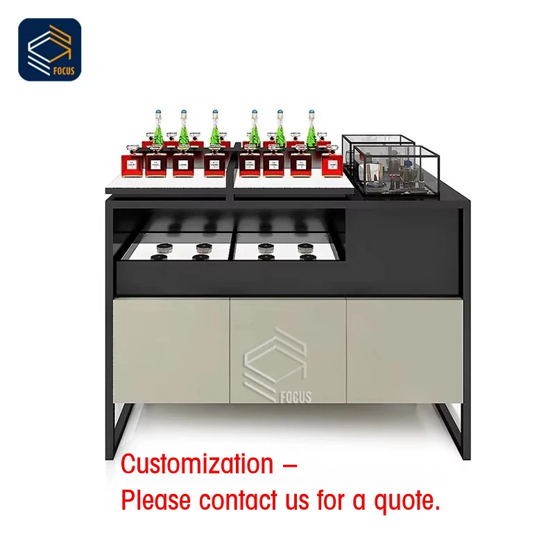 custom.Custom Display Stand Black and Beige Design Spacious Storage Cosmetic Showcase Beauty Products
custom.Custom Display Stand Black and Beige Design Spacious Storage Cosmetic Showcase Beauty Products
