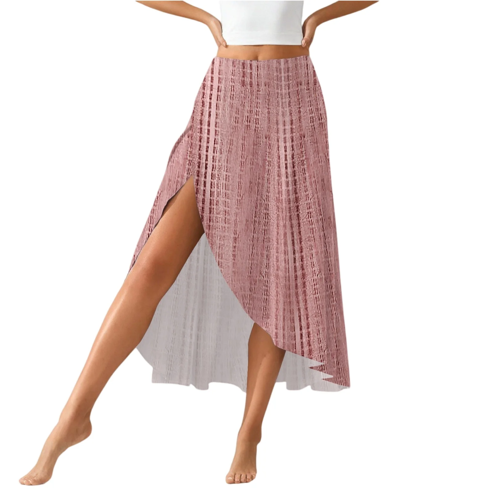 Solid Color Skirts For Women New Women'S Fashion Casual Women'S Skirt Print Slit Ruffle High Waist Flowing Shorts Skirt 여름 옷
Solid Color Skirts For Women New Women'S Fashion Casual Women'S Skirt Print Slit Ruffle High Waist Flowing Shorts Skirt 여름 옷