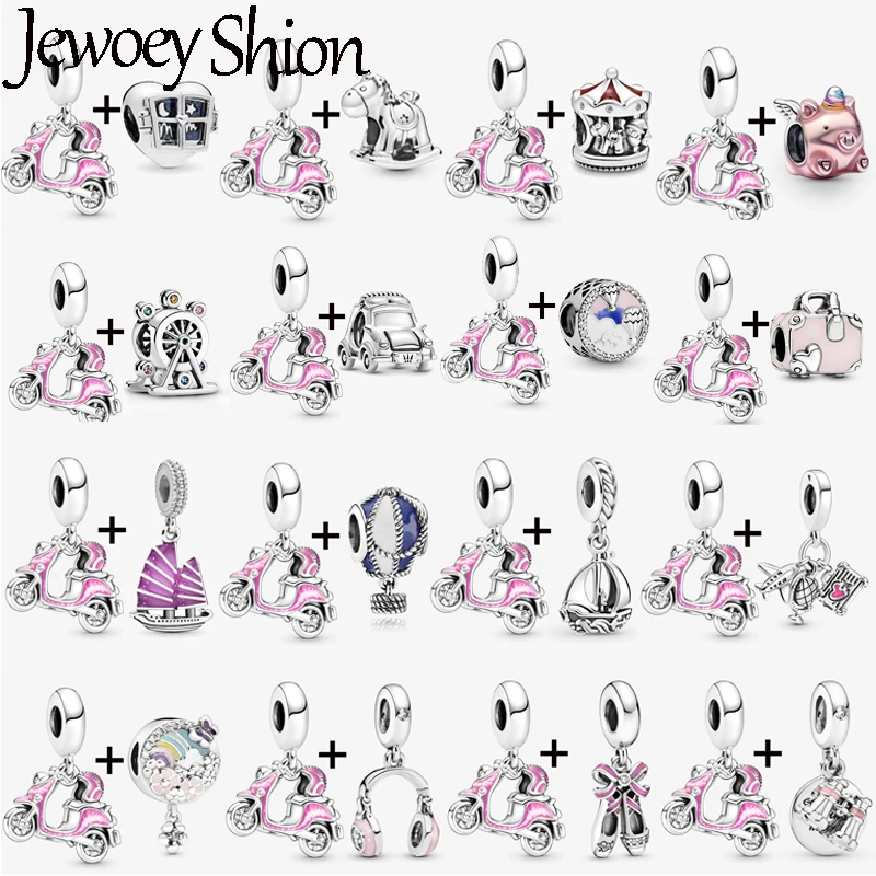 2Pc/lot Pink Little Motorcycle Beads With Pendant Fit DIY Brand Charm Bracelet & Necklace For Women Jewelry Making Gift New
2Pc/lot Pink Little Motorcycle Beads With Pendant Fit DIY Brand Charm Bracelet & Necklace For Women Jewelry Making Gift New