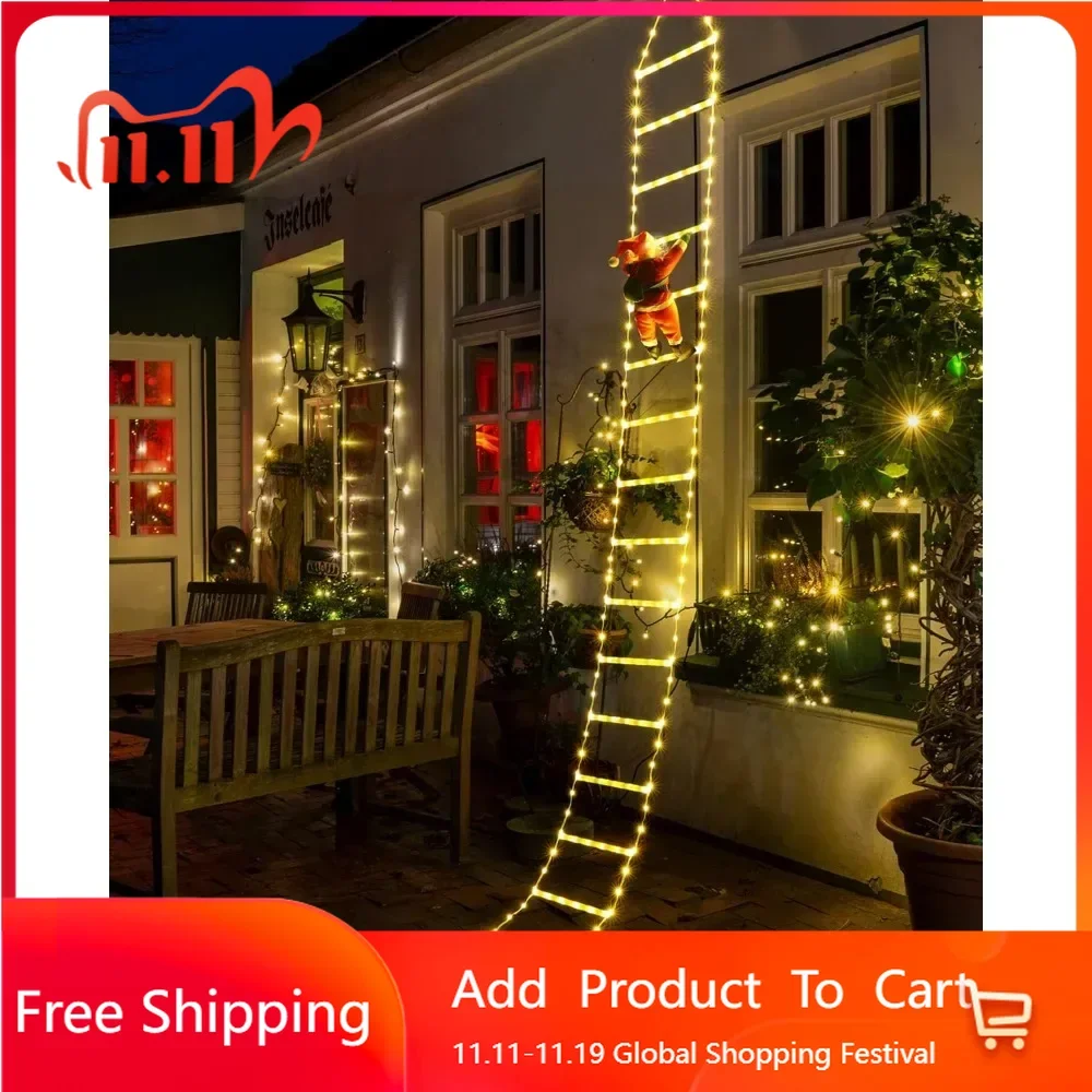 LED Christmas Lights - 10ft Christmas Decorative Ladder Lights with Santa Claus, Christmas Decorations Lights for Indoor Outdoor
LED Christmas Lights - 10ft Christmas Decorative Ladder Lights with Santa Claus, Christmas Decorations Lights for Indoor Outdoor