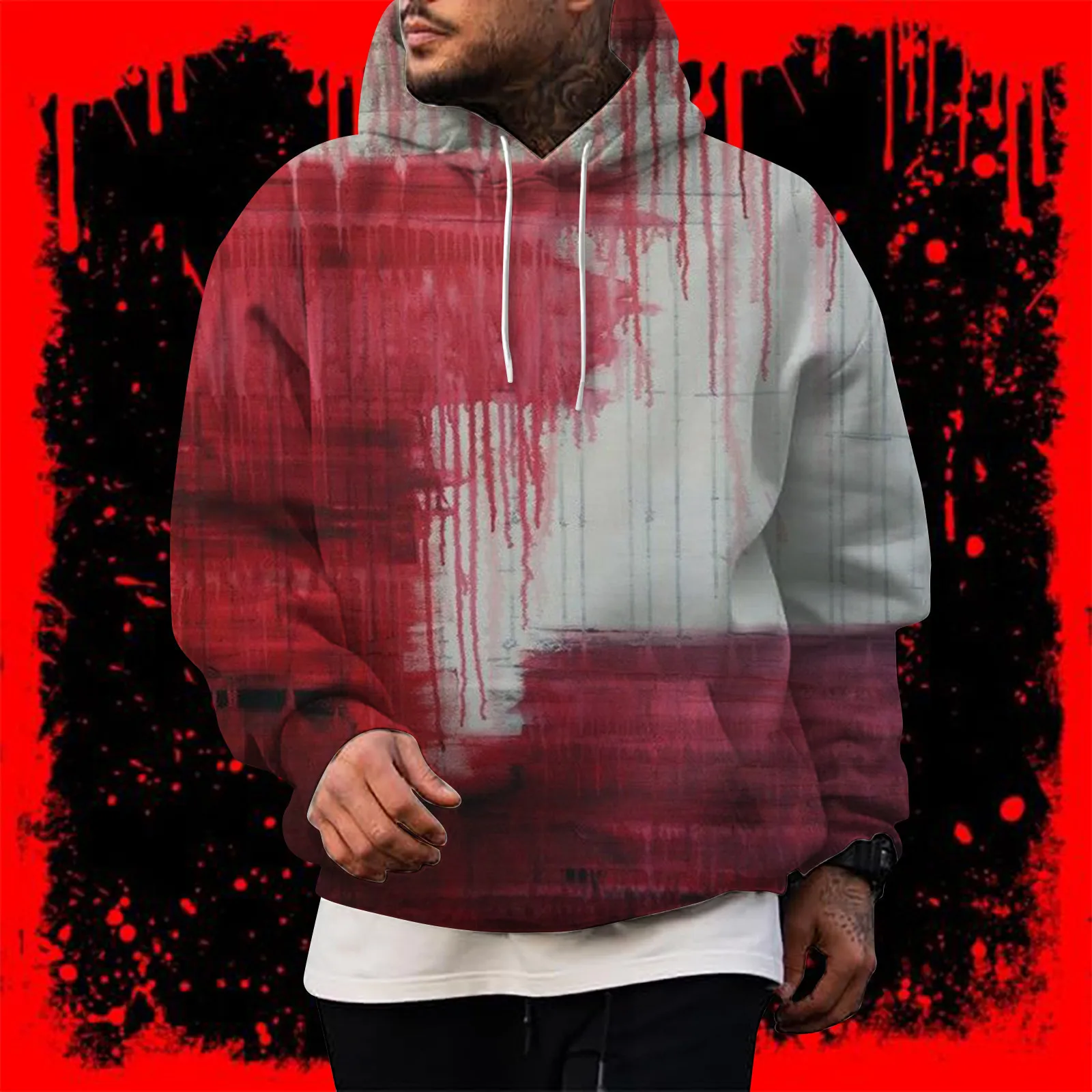 Male Fashion Leisure 3D Digital Printing Halloween Print Hooded Pullover Long Sleeve Hooded Sweater Men's Hoodie Sweatshirt
Male Fashion Leisure 3D Digital Printing Halloween Print Hooded Pullover Long Sleeve Hooded Sweater Men's Hoodie Sweatshirt