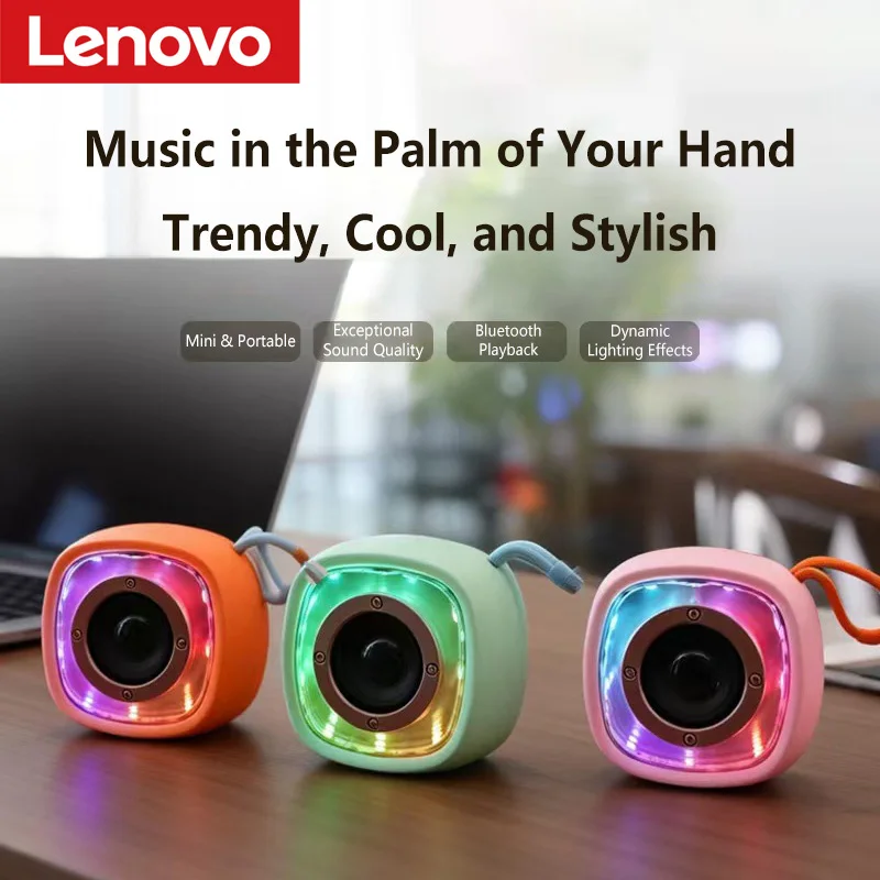 Портативная Bluetooth-колонка Lenovo Mini с RGB LED-подсветкой, перезаряжаемая, карманная, для дома, улицы и путешествий
Портативная Bluetooth-колонка Lenovo Mini с RGB LED-подсветкой, перезаряжаемая, карманная, для дома, улицы и путешествий