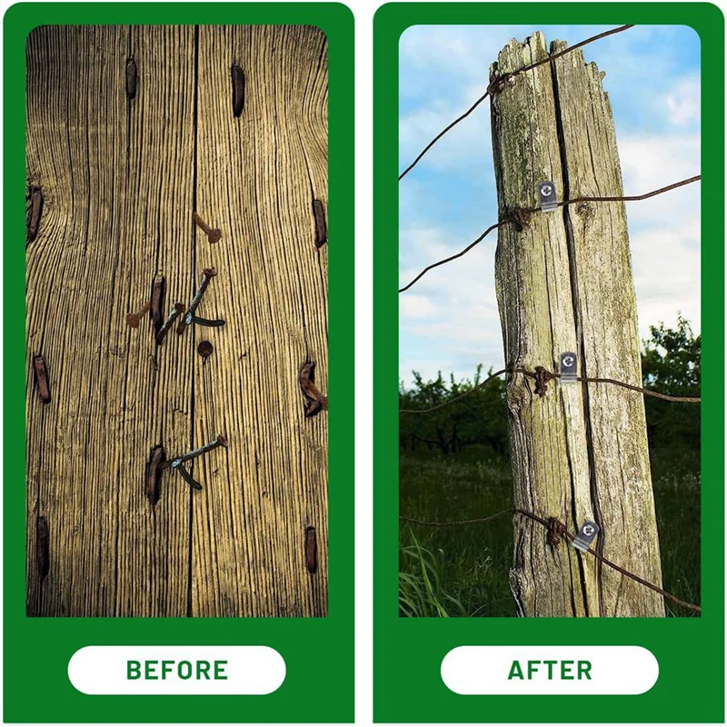 Fence Wire Fence Clips Agricultural Fencing Mounting Clips, Stainless Steel Screw Wire Clamps With Screws (100Pcs)JAS
Fence Wire Fence Clips Agricultural Fencing Mounting Clips, Stainless Steel Screw Wire Clamps With Screws (100Pcs)JAS