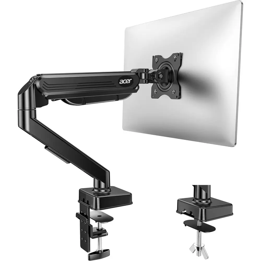 Fully Adjustable Monitor Arm for 17-34 Inch Screens, Gas Spring VESA Mount with Swivel Rotate, Supports 4.4-19.8 lbs
Fully Adjustable Monitor Arm for 17-34 Inch Screens, Gas Spring VESA Mount with Swivel Rotate, Supports 4.4-19.8 lbs