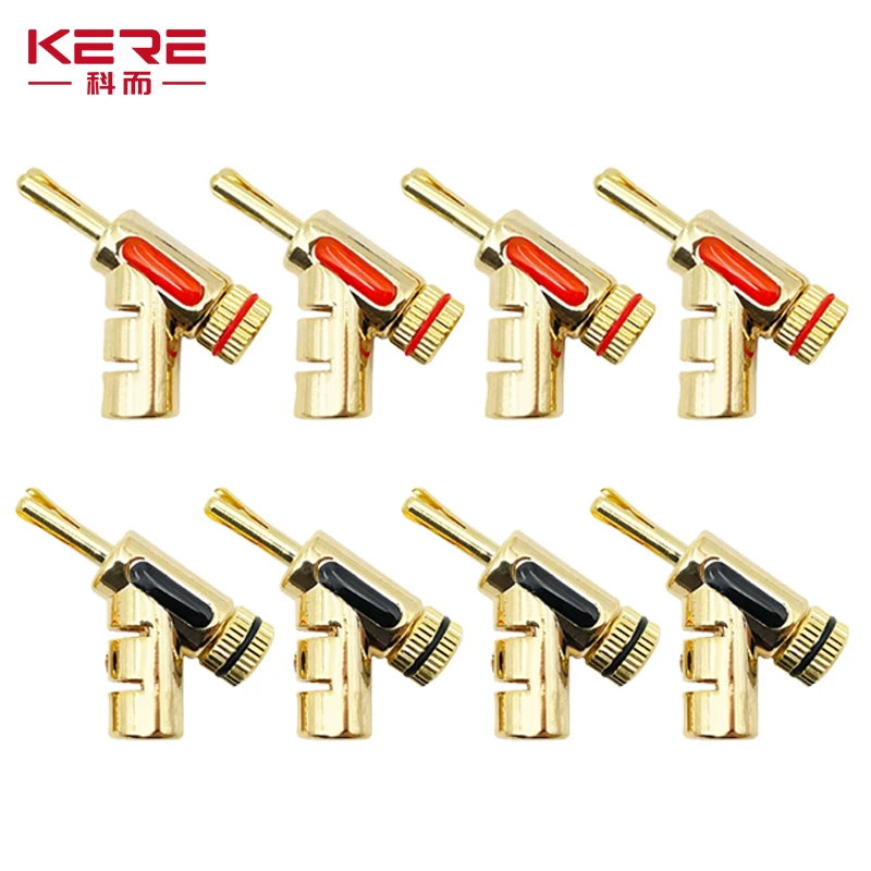 8Pcs Banana Plug Hi-End Copper For 4mm Head Self-Locking Speaker Connector Audio Amplifier Y-Shaped Gun Type Adapter Gold
8Pcs Banana Plug Hi-End Copper For 4mm Head Self-Locking Speaker Connector Audio Amplifier Y-Shaped Gun Type Adapter Gold