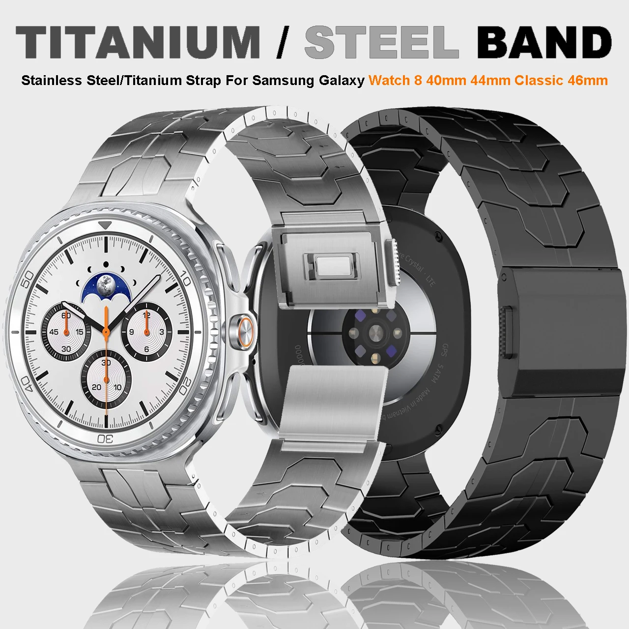 Stainless Steel Strap for Samsung Galaxy Watch8 40mm 44mm 8Classic 46mm Titanium Band Bracelet for Galaxy Watch Ultra (2025)47mm
Stainless Steel Strap for Samsung Galaxy Watch8 40mm 44mm 8Classic 46mm Titanium Band Bracelet for Galaxy Watch Ultra (2025)47mm