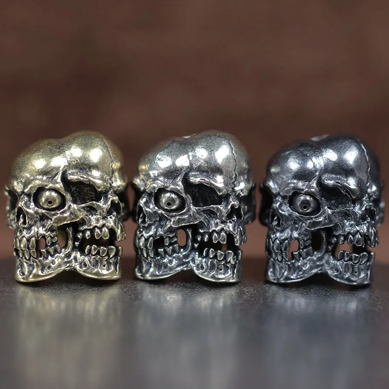 Double Sided Skull Head Brass Knife Bead EDC Outdoor DIY Paracord Accessories Woven Lanyard Pendant Jewelry Punk Bracelet Charms
Double Sided Skull Head Brass Knife Bead EDC Outdoor DIY Paracord Accessories Woven Lanyard Pendant Jewelry Punk Bracelet Charms