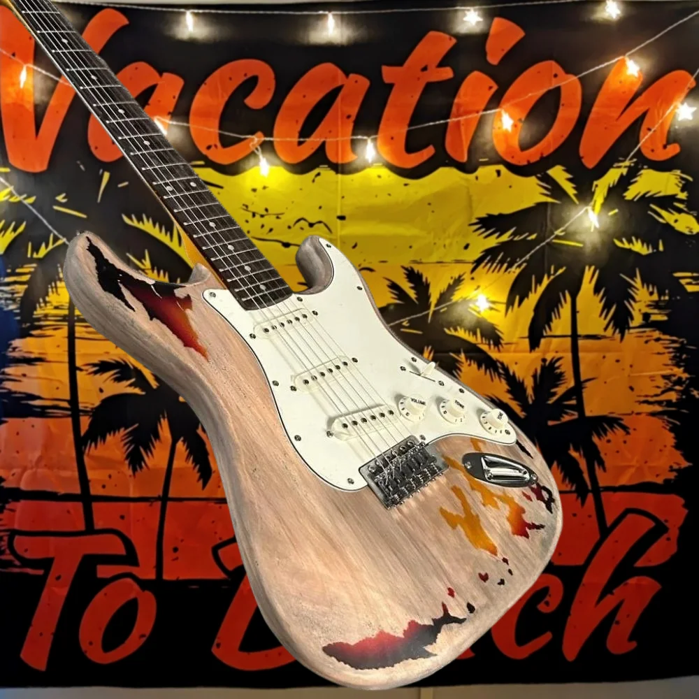 Create A Vintage ST Electric Guitar with Three Single Pickups and A Chrome Plated Single Rocking Bridge Retro Rock
Create A Vintage ST Electric Guitar with Three Single Pickups and A Chrome Plated Single Rocking Bridge Retro Rock