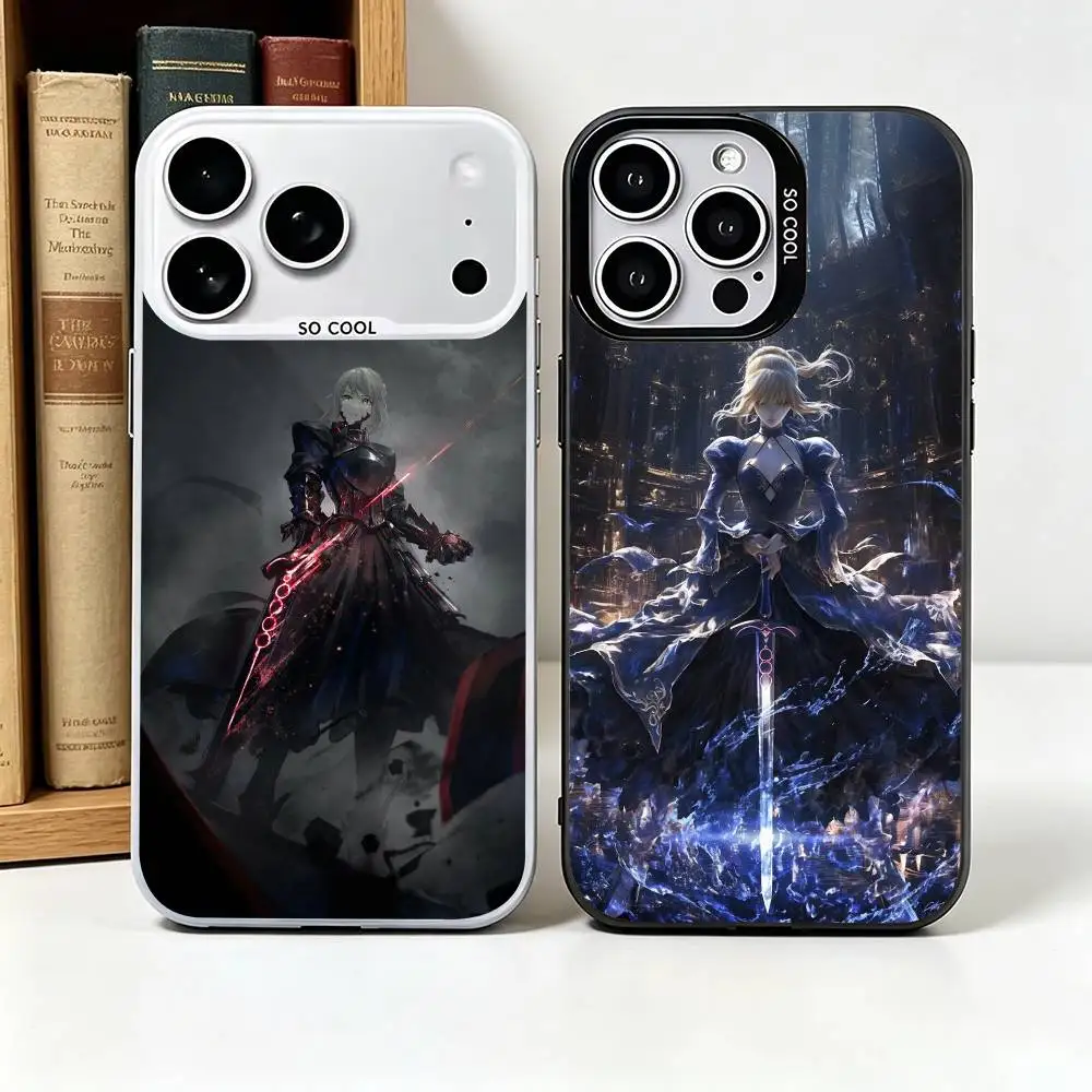 Anime Fate black S-Saber -r Phone Case For IPhone17 11 12 13 14 15 16 Pro Max Plus Cover Colored Silver Funda Bumber
Anime Fate black S-Saber -r Phone Case For IPhone17 11 12 13 14 15 16 Pro Max Plus Cover Colored Silver Funda Bumber