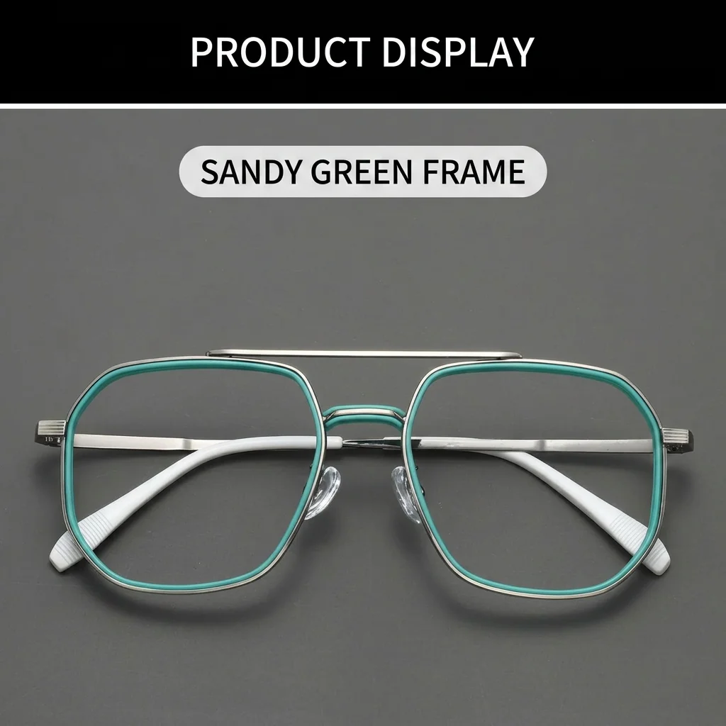 Fashion Eyeglasses Frames Polygonal Metal Prescription Glasses Unisex Glasses Frame Hypoallergenic For Office Work Leisure
Fashion Eyeglasses Frames Polygonal Metal Prescription Glasses Unisex Glasses Frame Hypoallergenic For Office Work Leisure