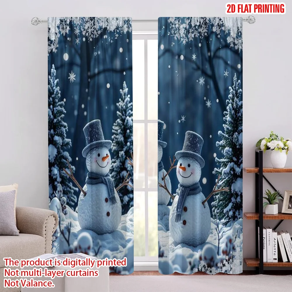 2pcs 2D flat printing Christmas Scene Curtain snowman Machine Washable Fabric Without Electricity Family Party Perfect for
2pcs 2D flat printing Christmas Scene Curtain snowman Machine Washable Fabric Without Electricity Family Party Perfect for
