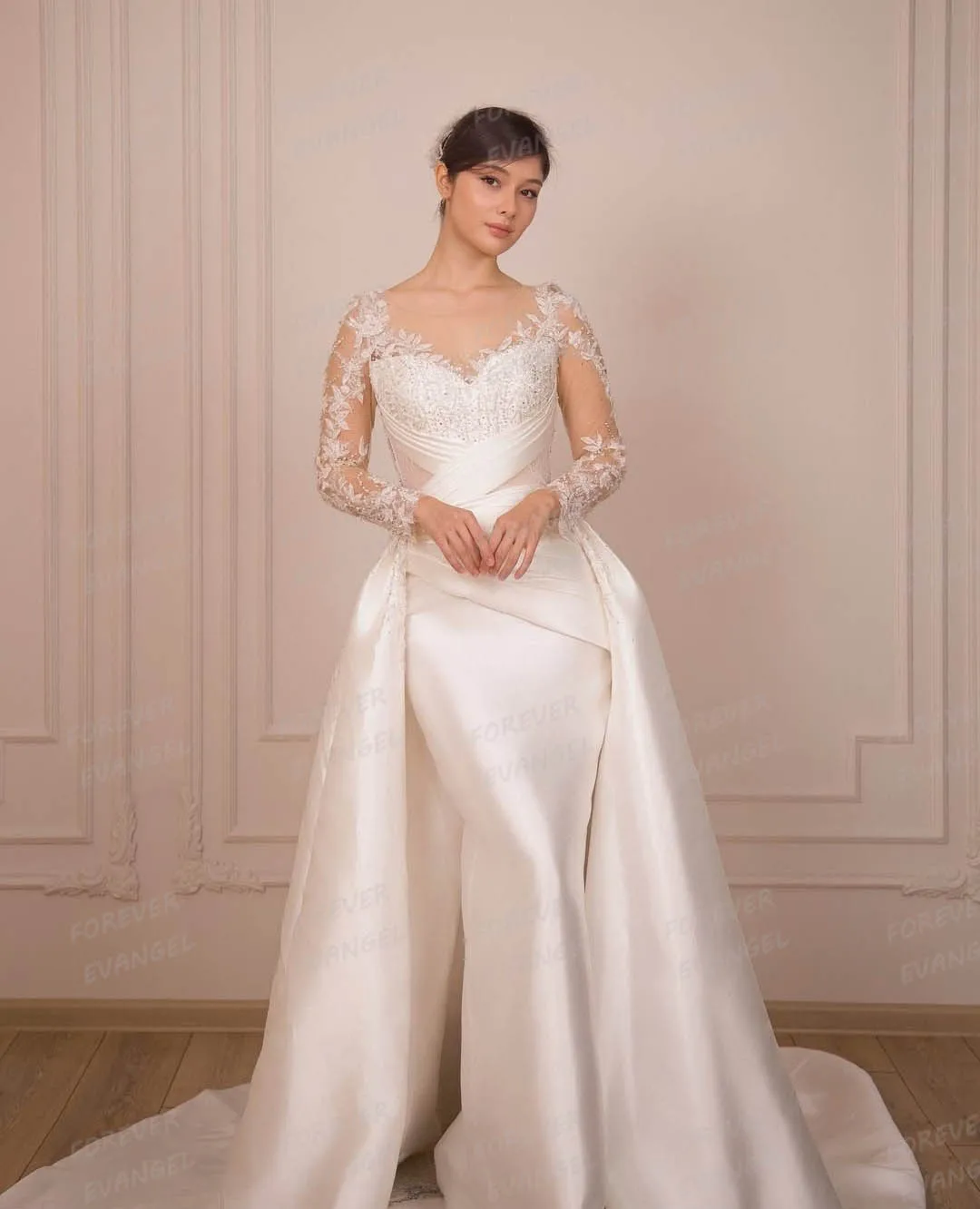 Elegant Mermaid Wedding Dresses Appliques Satin Long Sleeve Woman Bride Gowns Sexy Sweetheart Customized 2026 Vestidos De Novia
Elegant Mermaid Wedding Dresses Appliques Satin Long Sleeve Woman Bride Gowns Sexy Sweetheart Customized 2026 Vestidos De Novia