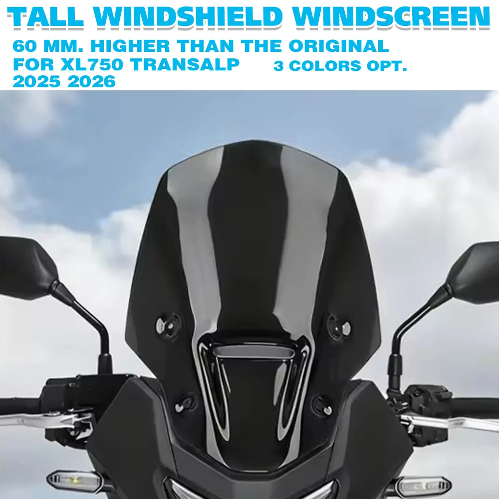 XL 750 High Windshield Visor Windscreen Spoiler For Honda XL750 Transalp 2025 2026 Wind Shield Deflector Protector Accessories
XL 750 High Windshield Visor Windscreen Spoiler For Honda XL750 Transalp 2025 2026 Wind Shield Deflector Protector Accessories