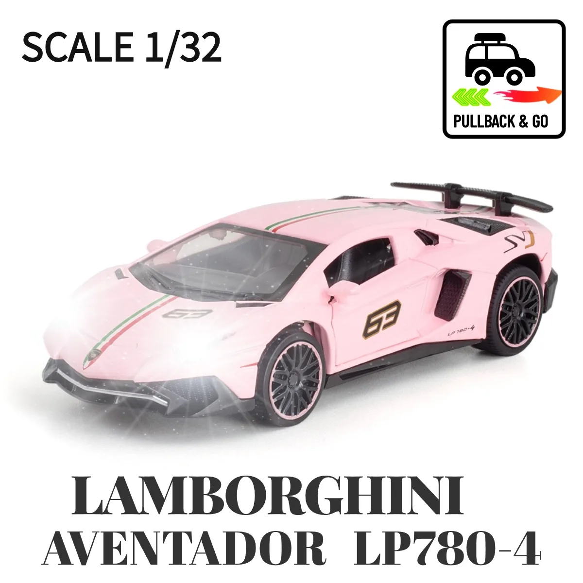 1:32 Lamborghini чёрный автомобиль LP780, литый под давлением, модель автомобиля, модель со встроенной звуковой шкалой, миниатюрный подарок для мальчика на Рождество, игрушка
1:32 Lamborghini чёрный автомобиль LP780, литый под давлением, модель автомобиля, модель со встроенной звуковой шкалой, миниатюрный подарок для мальчика на Рождество, игрушка