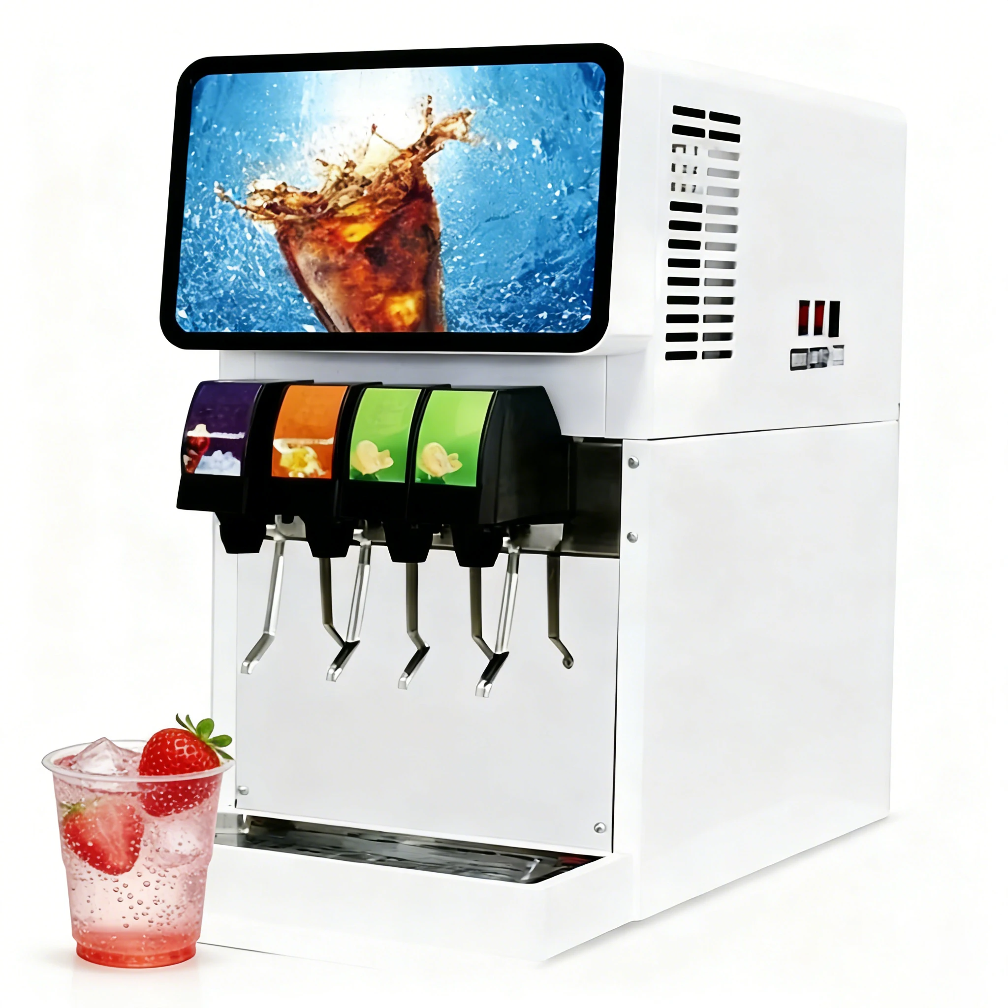 Heavy Duty Beverage Dispenser 500W Power Beverage Dispenser Stainless Steel Housing 4 Valve High Output Drink Machine for Cafe
Heavy Duty Beverage Dispenser 500W Power Beverage Dispenser Stainless Steel Housing 4 Valve High Output Drink Machine for Cafe