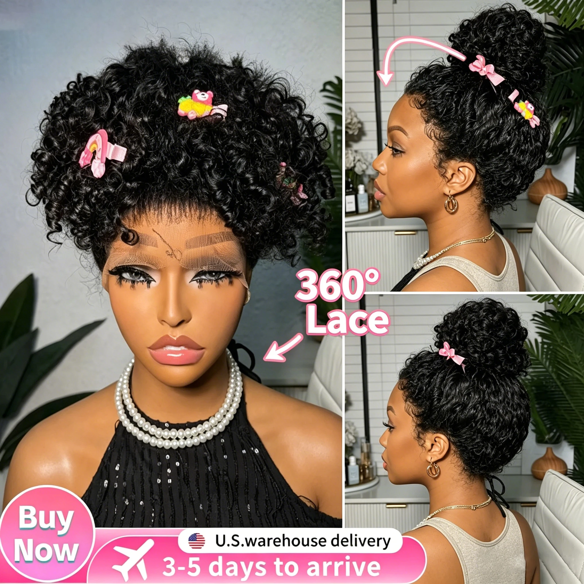 24 inch Hidden Strap 360 Front Wigs Human Hair Glueless 360 Full Lace Deep Wave Curly Human Hair Wig with invisible Drawstring
24 inch Hidden Strap 360 Front Wigs Human Hair Glueless 360 Full Lace Deep Wave Curly Human Hair Wig with invisible Drawstring