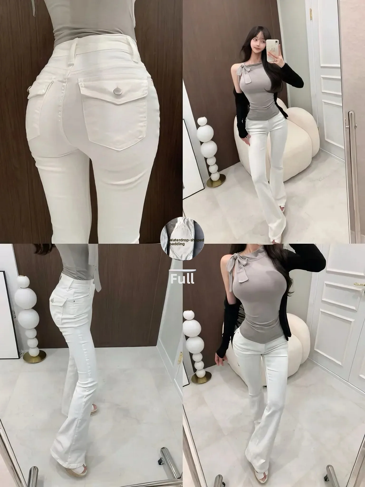 Slim Fit High Waist Denim Jeans Women's Spring Autumn Faion Sexy ket Detail Tummy Control Slimming Micro Flared Jeans
Slim Fit High Waist Denim Jeans Women's Spring Autumn Faion Sexy ket Detail Tummy Control Slimming Micro Flared Jeans