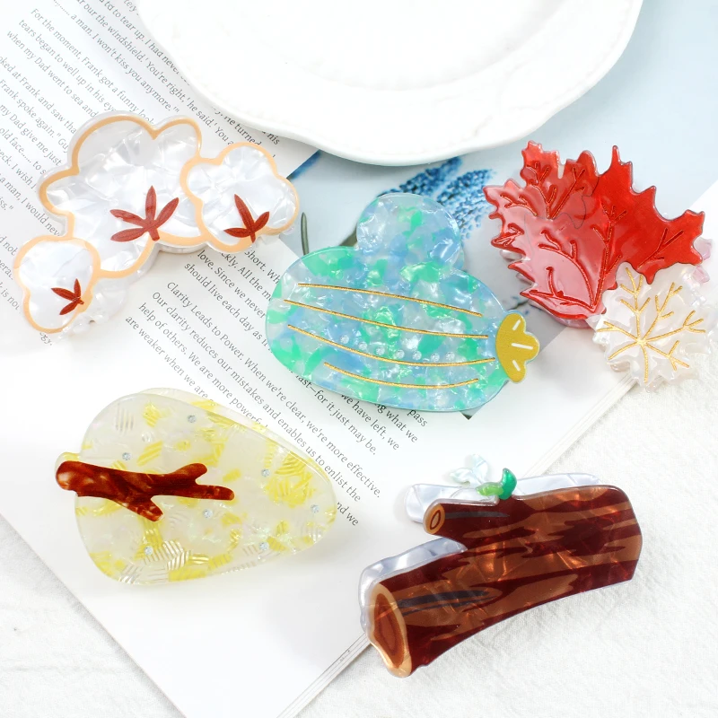 Funny Maple Leaf & Log Hair Claw Clips - Novelty Wooden Hair Clamps for Women, Autumn Nature-Themed Hair Accessories
Funny Maple Leaf & Log Hair Claw Clips - Novelty Wooden Hair Clamps for Women, Autumn Nature-Themed Hair Accessories